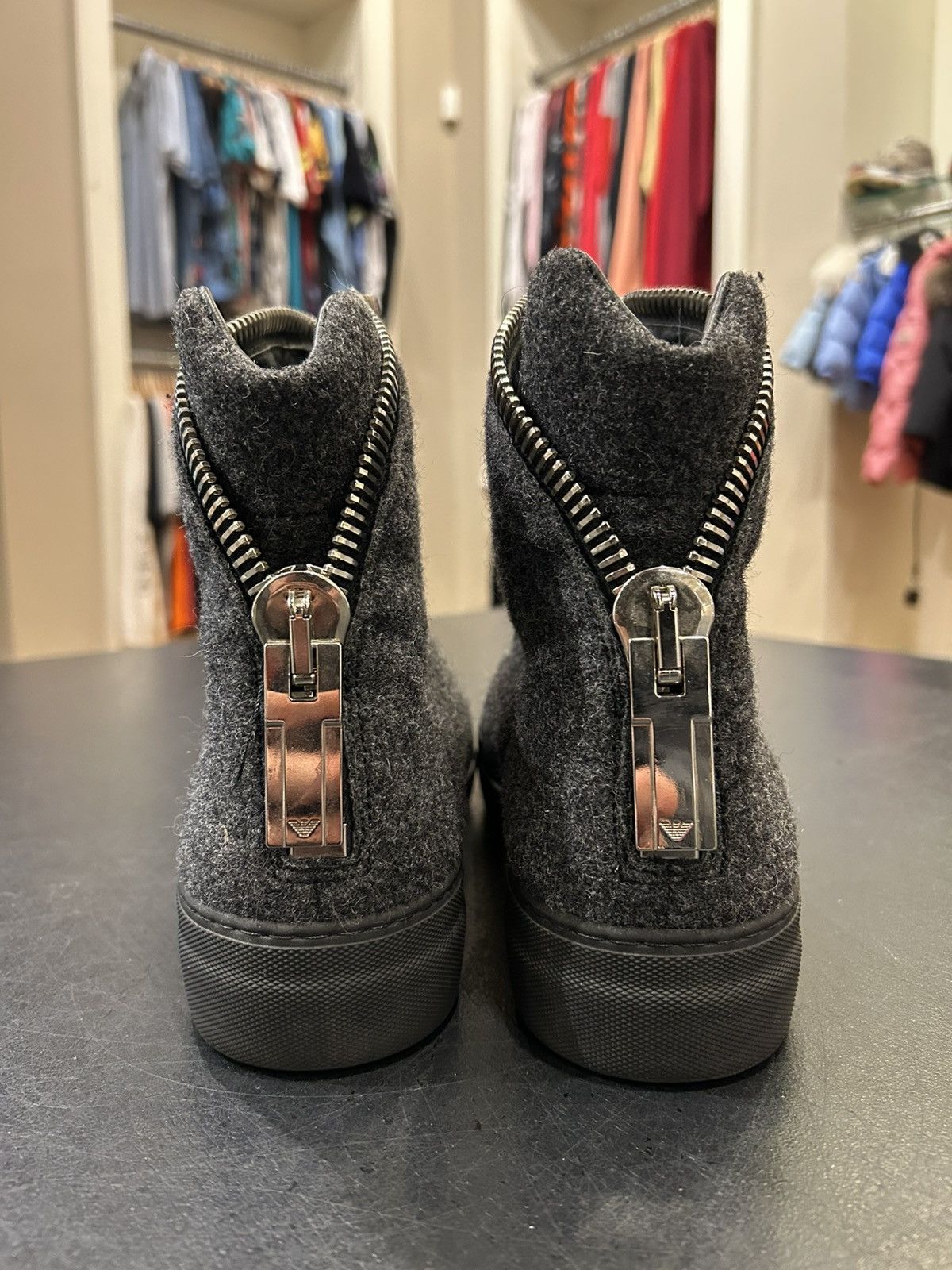 Armani Armani Wool Zip Up Sneaker Size US 8 / EU 41 - 5 Thumbnail