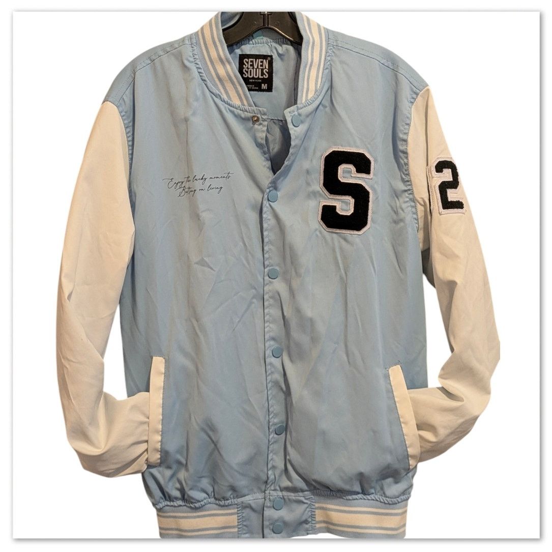 Miss Me SEVEN SOULS Bruised Bear No Days Off Dopeskill Varsity Coat Size M / US 6-8 / IT 42-44 - 3 Thumbnail