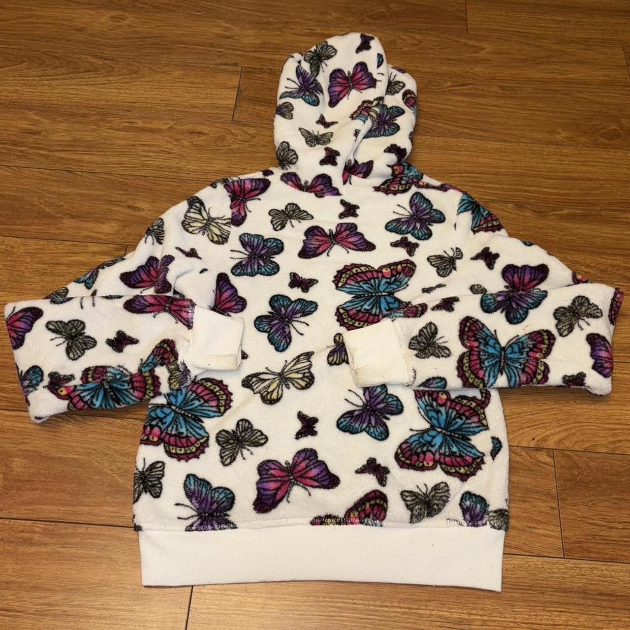 Other Y2K butterfly print zip up fleece hoodie Size XS / US 0-2 / IT 36-38 - 7 Thumbnail