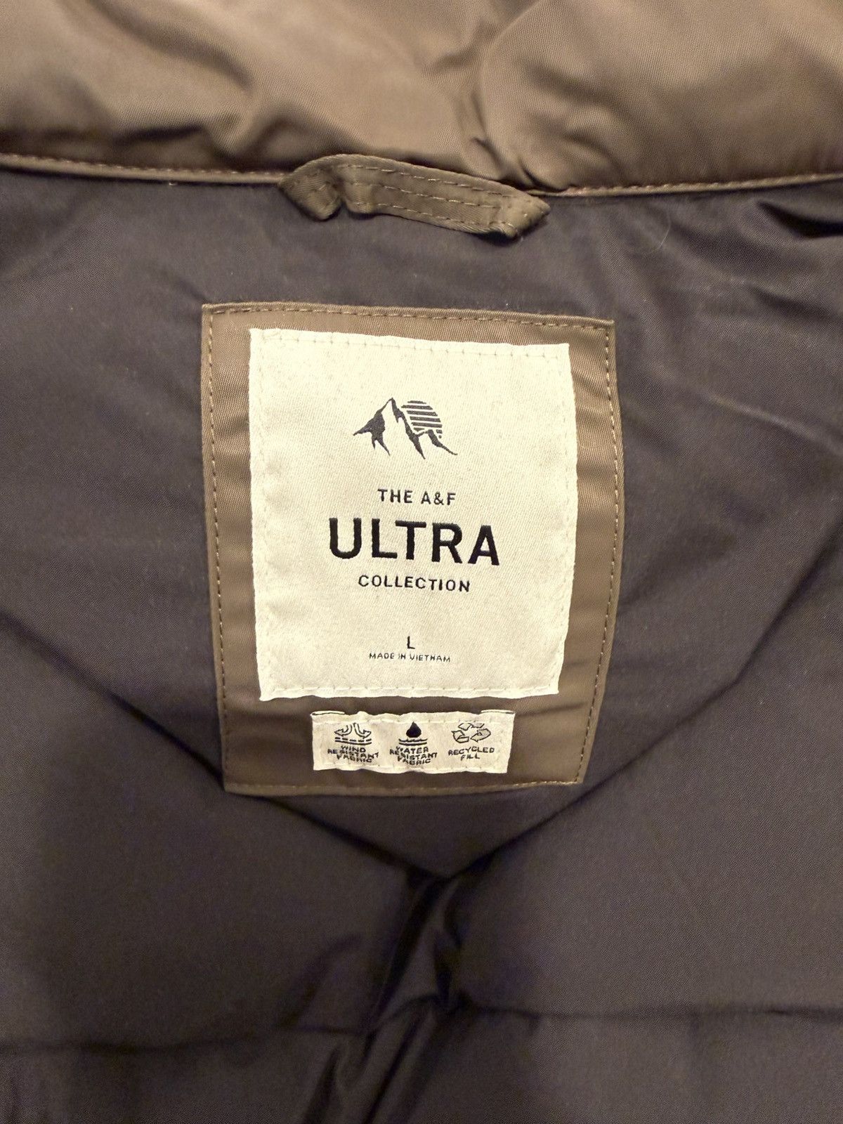 Abercrombie & Fitch Abercrombie & Fitch Puffer Jacket - Brown - Large Size US L / EU 52-54 / 3 - 4 Thumbnail