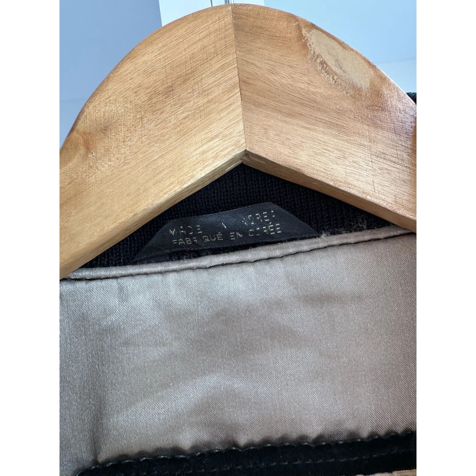 VTG Chevignon Airport Club Leather Bomber Jacket