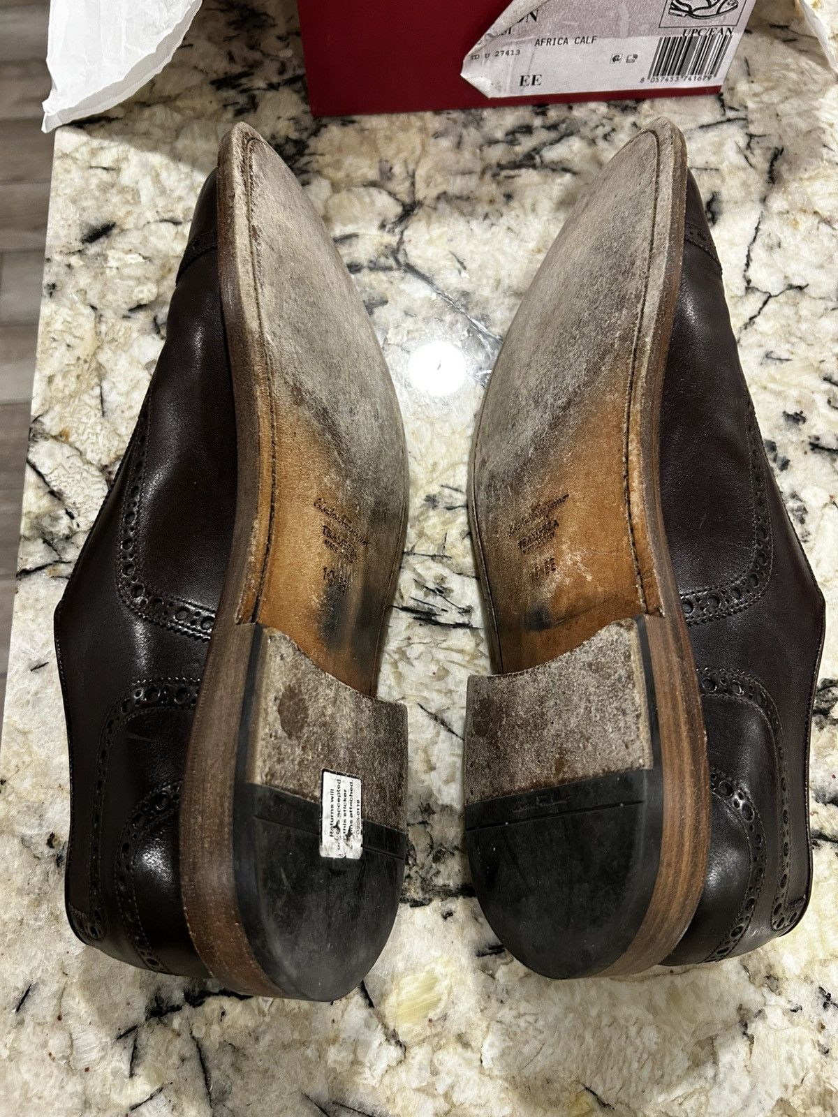 Salvatore Ferragamo Salvatore Ferragamo Leather Brogues Size US 10 / EU 43 - 4 Thumbnail