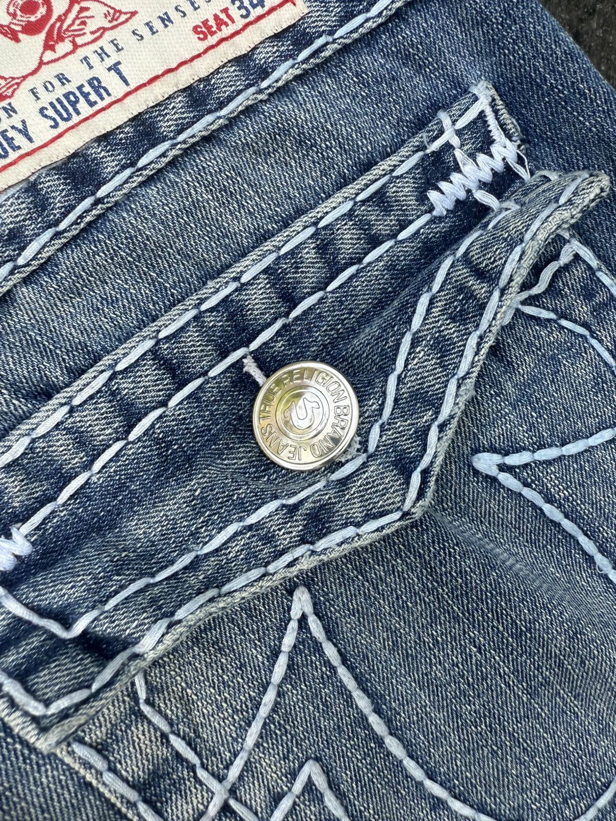 True Religion 90’s TRUE RELIGION RARE POCKET LOGO Y2K VINTAGE DENIM PANTS Size US 32 / EU 48 - 7 Thumbnail
