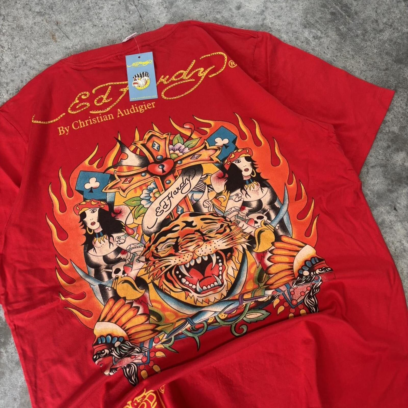 Ed Hardy Ed Hardy Christian Audigier Y2K Graphic Streetwear Tee Size US XXL / EU 58 / 5 - 4 Thumbnail