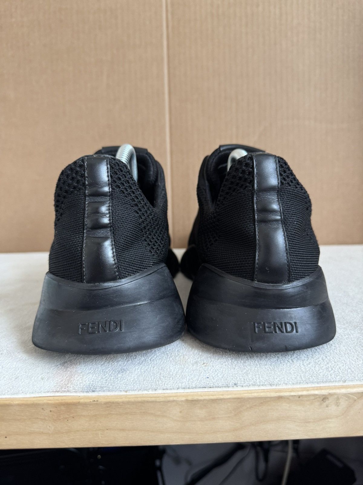 Fendi Fendi Black Bug Eyes Knit Sneakers Size US 9 / EU 42 - 4 Thumbnail