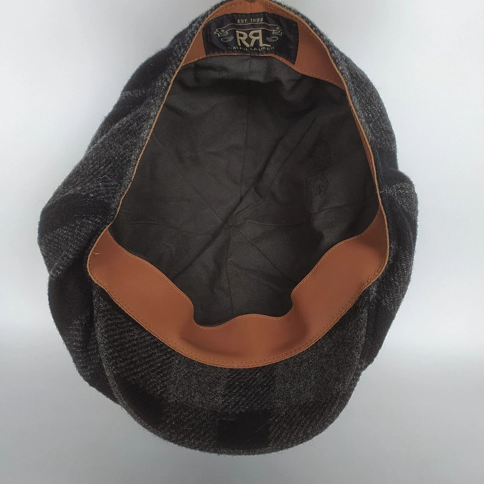 RRL Ralph Lauren DOUBLE RL Plaid Wool Twill Newsboy Cap T/3025 Size ONE SIZE - 9 Thumbnail
