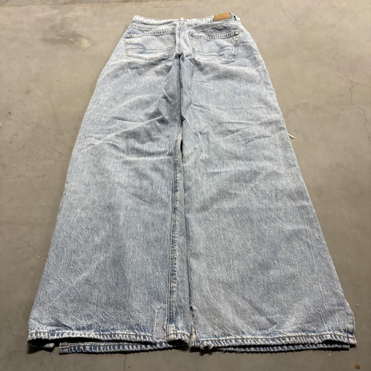 Vintage Crazy Vintage Y2K/2000s Super Baggy WideLeg Light Wash Denim Jeans! Size US 26 / EU 42 - 4 Thumbnail