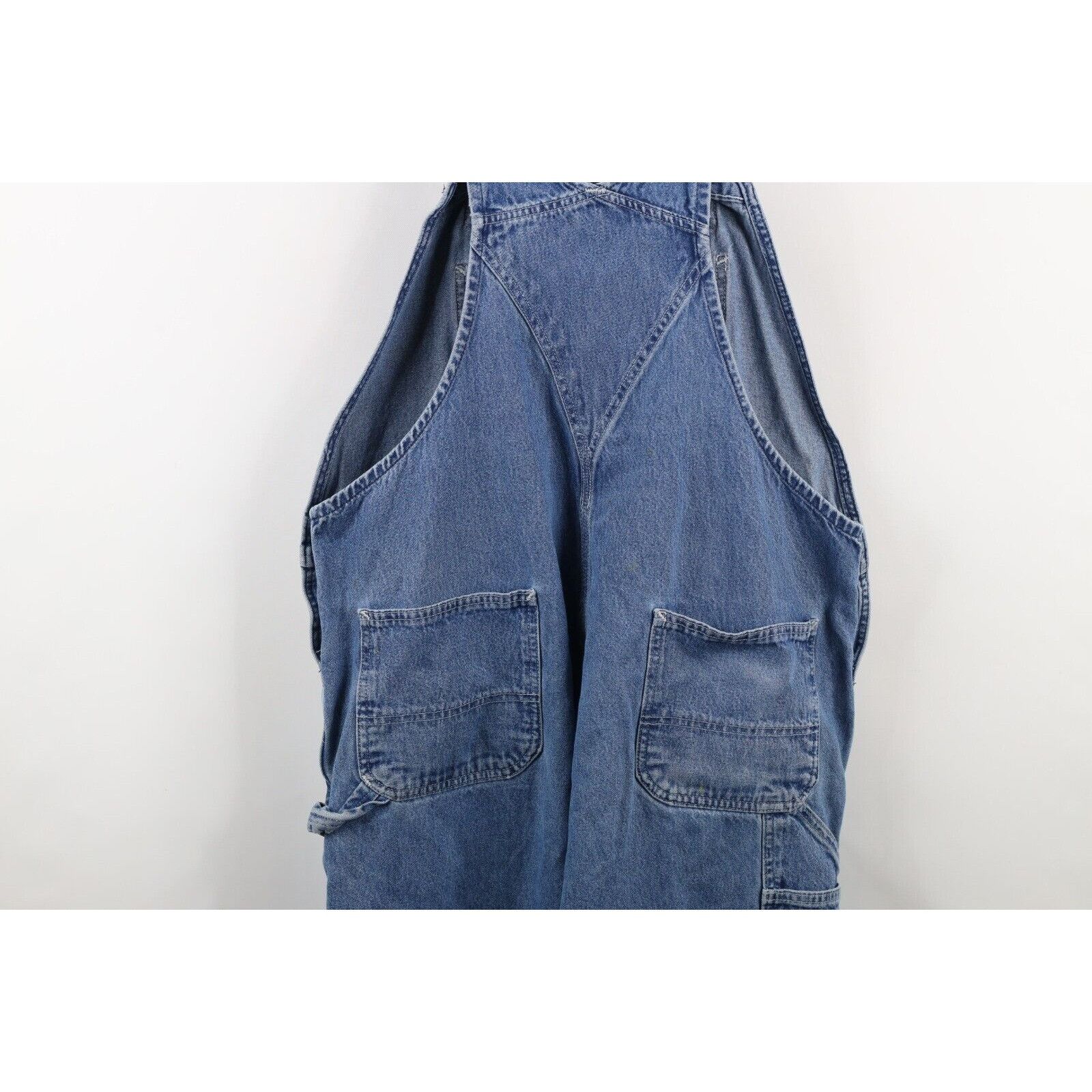 Carhartt × Vintage Vintage Y2K Carhartt Distressed Spell Out Denim Overalls Size US 42 / EU 58 - 21 Thumbnail