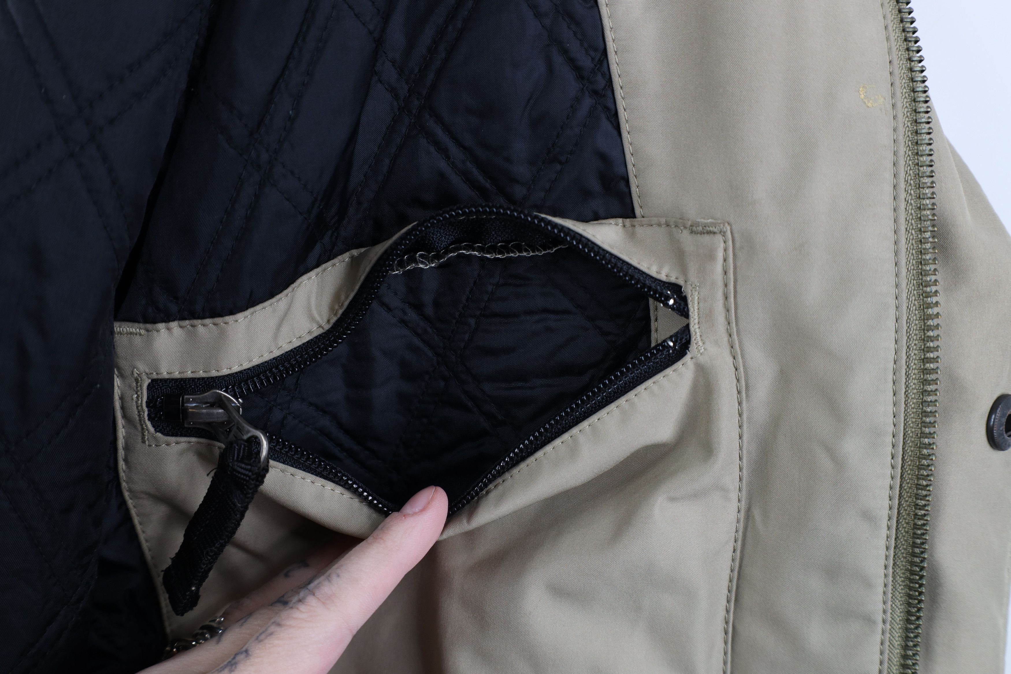Gap Vintage Y2K 2001 Gap Quilted Overcoat Rain Jacket Beige Size US XL / EU 56 / 4 - 11 Thumbnail