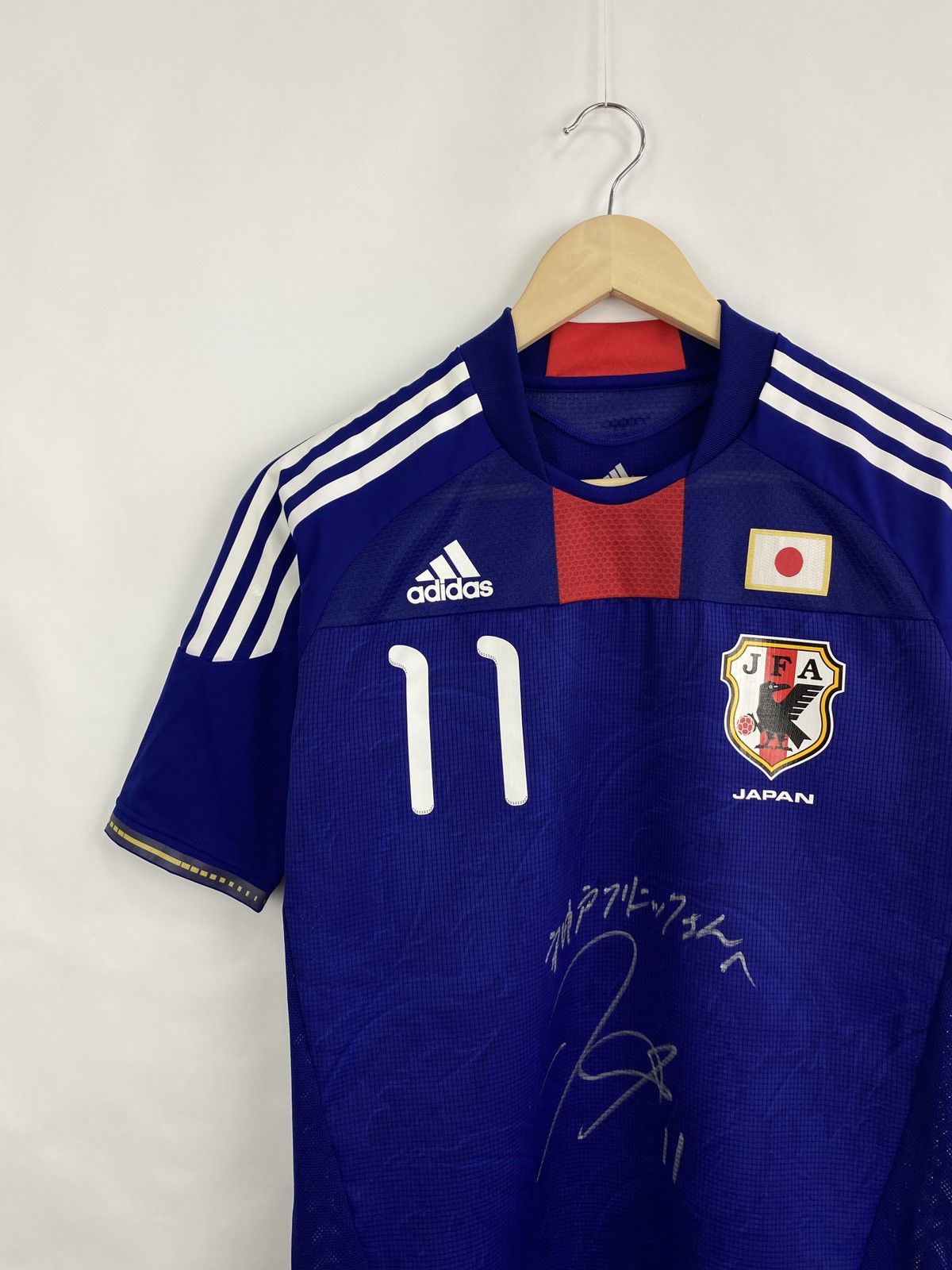 Adidas Adidas 2009 Japan JFA Keiji Tamada Jersey With Autograph Y2K Size US L / EU 52-54 / 3 - 4 Thumbnail
