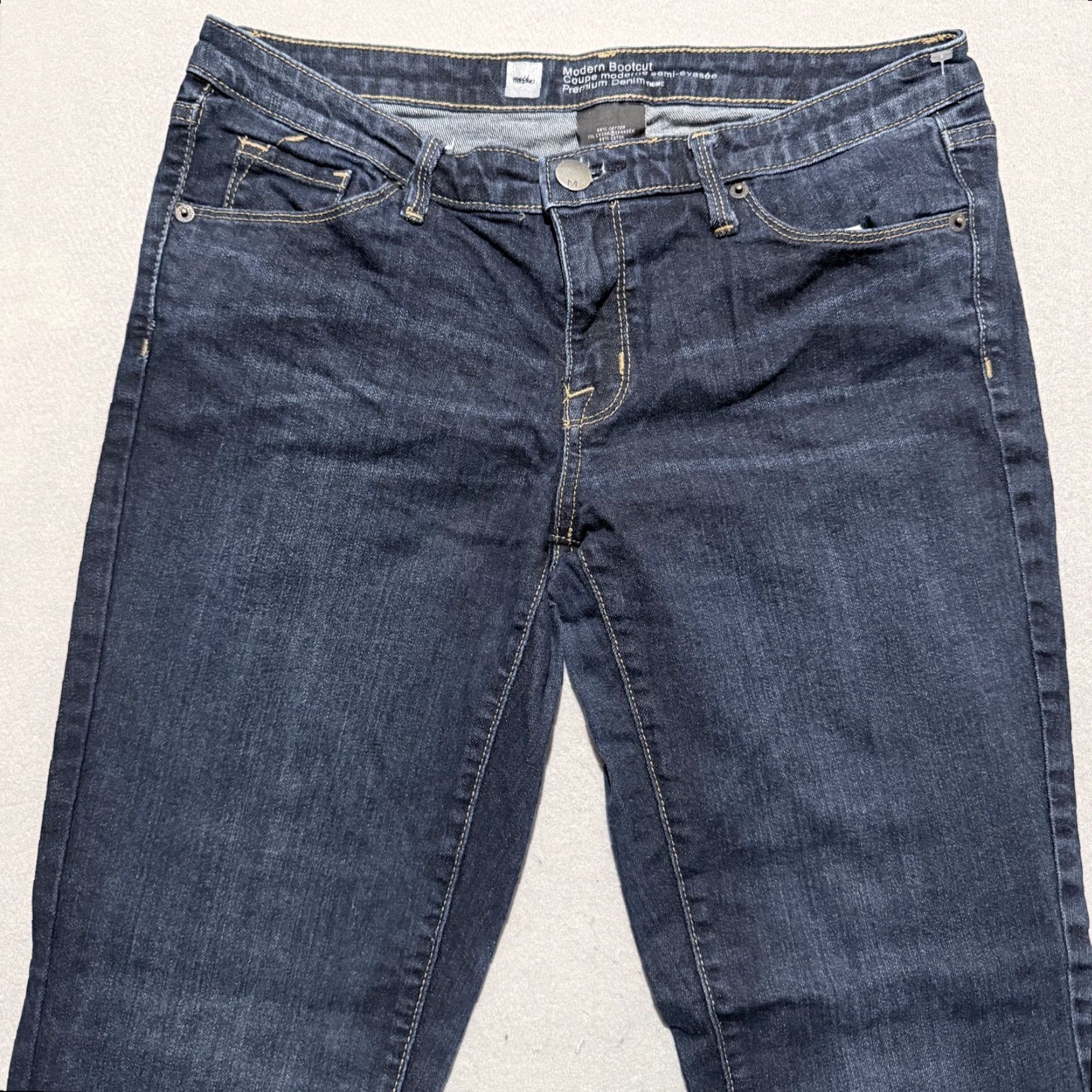 Mossimo Mossimo Jeans Bootcut Women Blue Low Rise Stretch 8L Denim Modern Premium 90s Retro Size 30" / US 8 / IT 44 - 3 Thumbnail