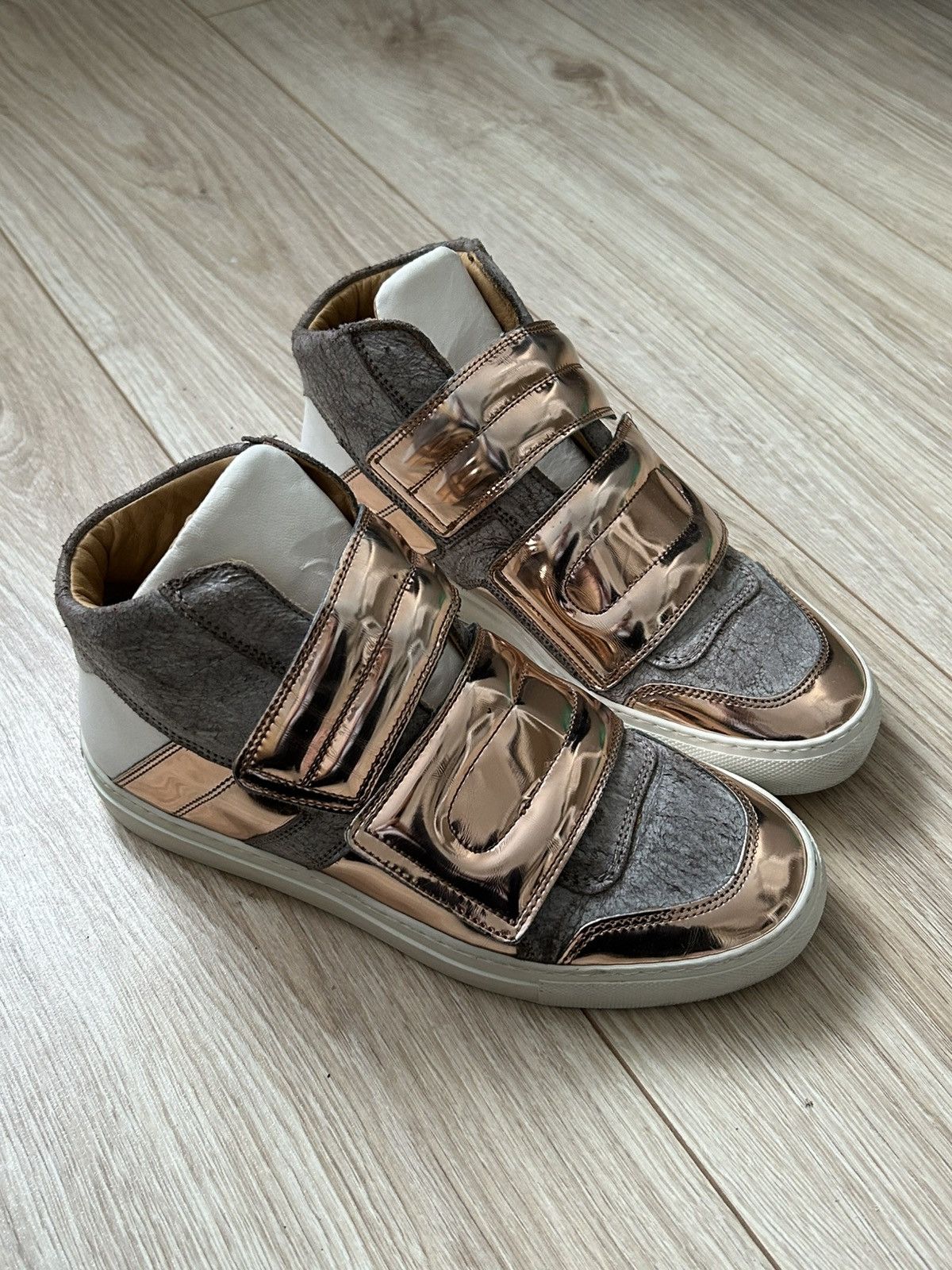 Maison Margiela MM6 Maison Margiela Velcro High-Top Sneakers (FW14–FW16) Size US 5.5 / IT 35.5 - 1 Thumbnail