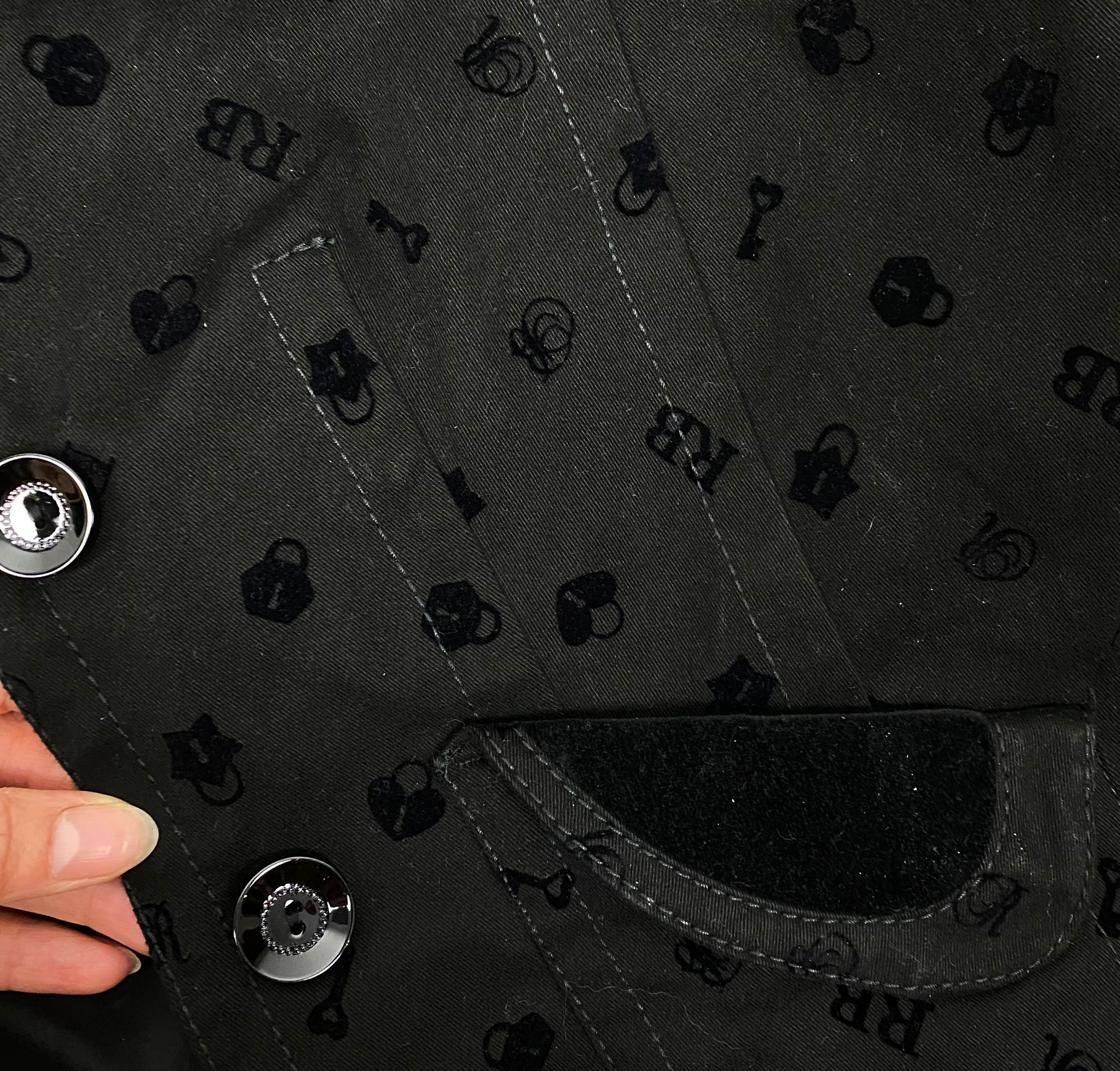 Other Roccobarocco Italy Monogrammed Blazer Size US 12 Size XL / US 12-14 / IT 48-50 - 10 Thumbnail