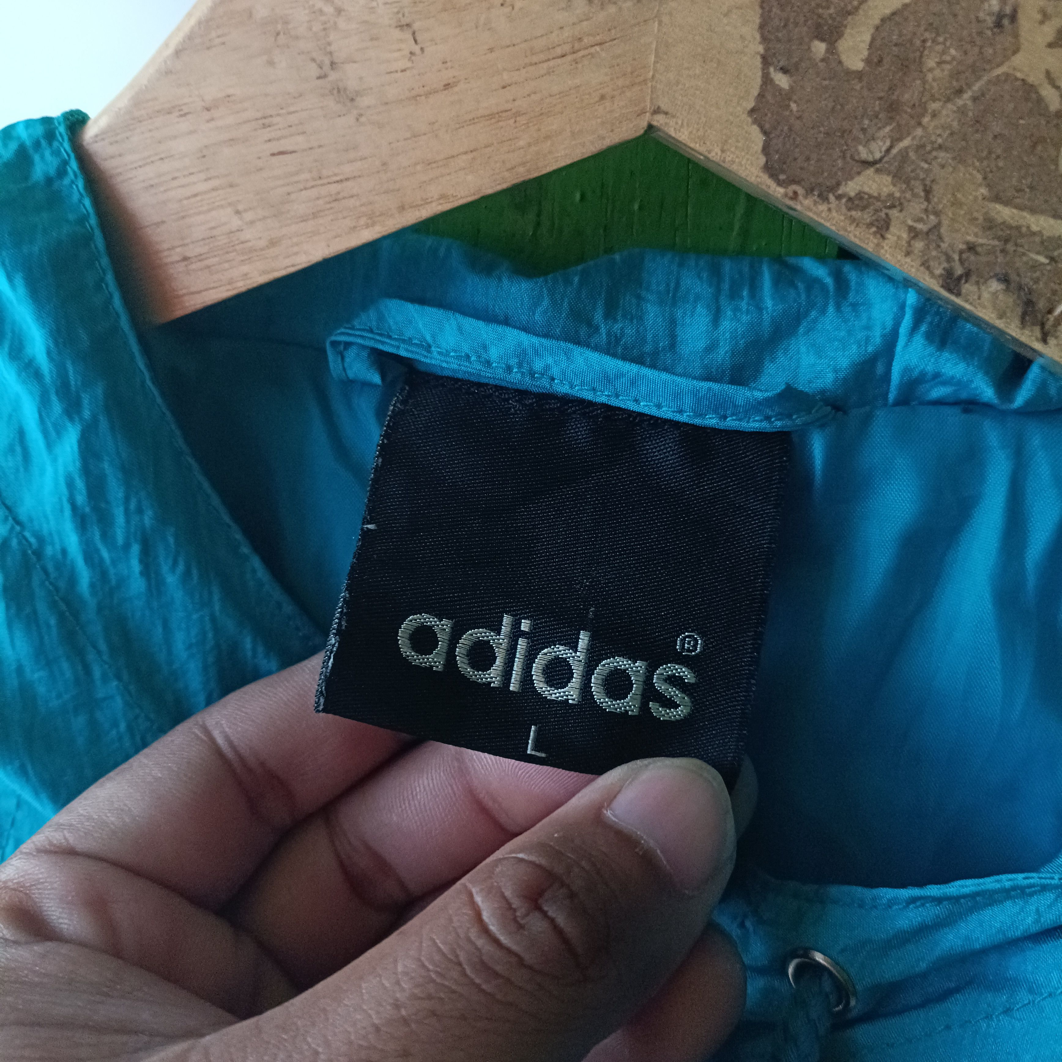 Adidas 1990s Adidas - Vintage Big Logo Three foil Size US L / EU 52-54 / 3 - 8 Thumbnail