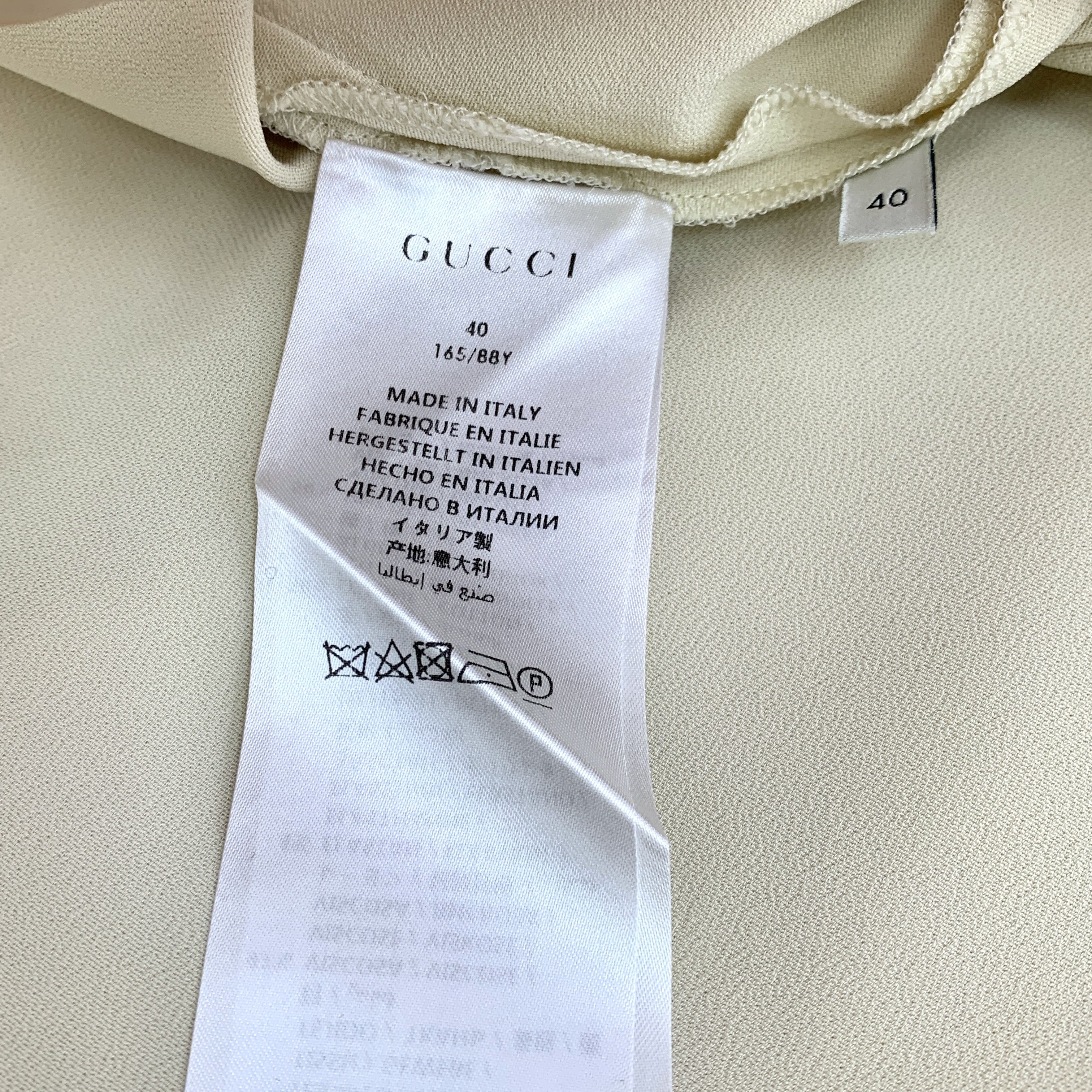 Gucci Gucci Polo Dress Beige Side Stripe (Size M) Size M / US 6-8 / IT 42-44 - 6 Thumbnail