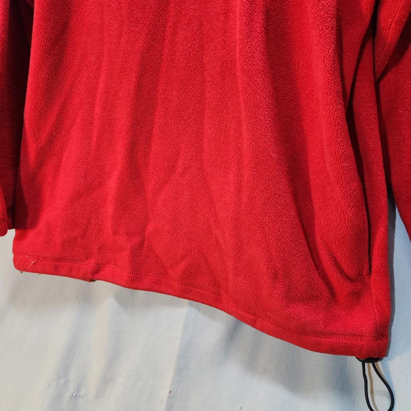 Nautica Nautica Jeans Red Fleece Quarter Zip Sweatshirt Size Large Size US L / EU 52-54 / 3 - 3 Thumbnail