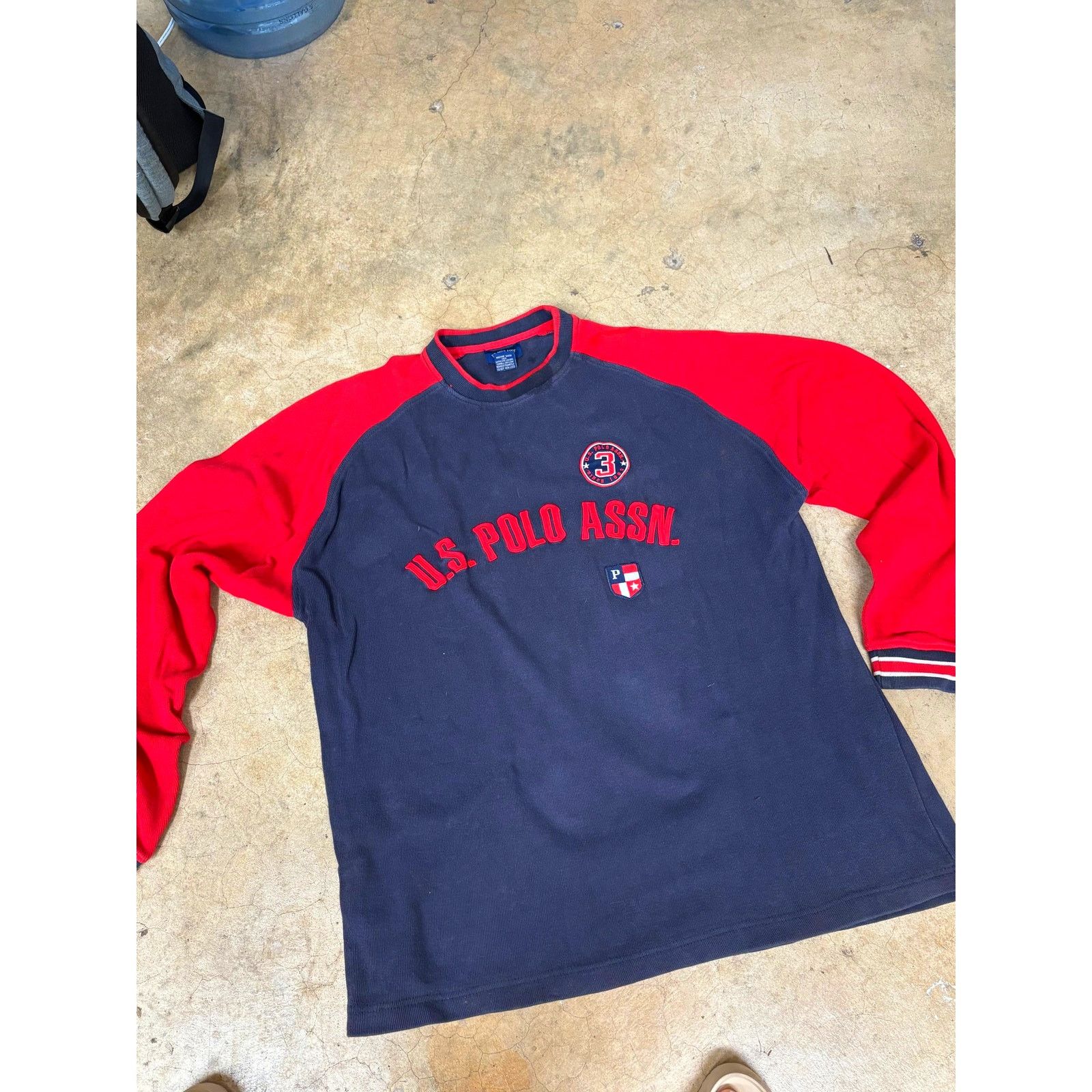 U.S. Polo Assn. U.S. Polo Assn. Long Sleeve Knitted Sweatshirt 90s Retro XL Size US XL / EU 56 / 4 - 4 Thumbnail