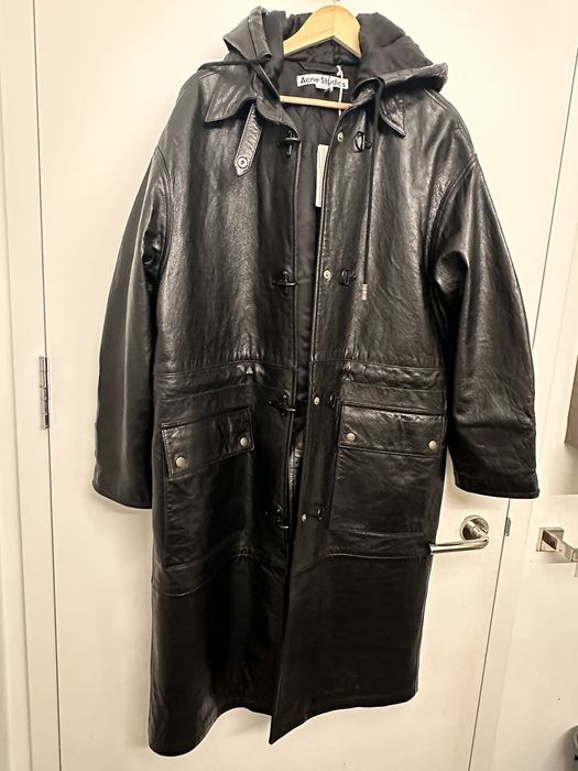 Acne Studios Acne Studio Leather Coat FW22 Runway | Grailed