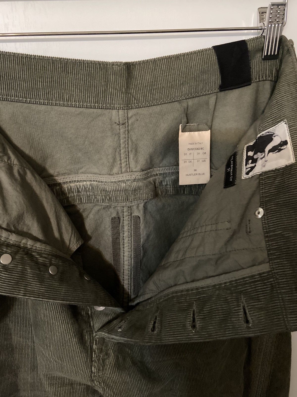 Rick Owens × Rick Owens Drkshdw Rick Owens Drkshdw Bolan Banana Cut Corduroy Pants Size US 31 - 7 Thumbnail