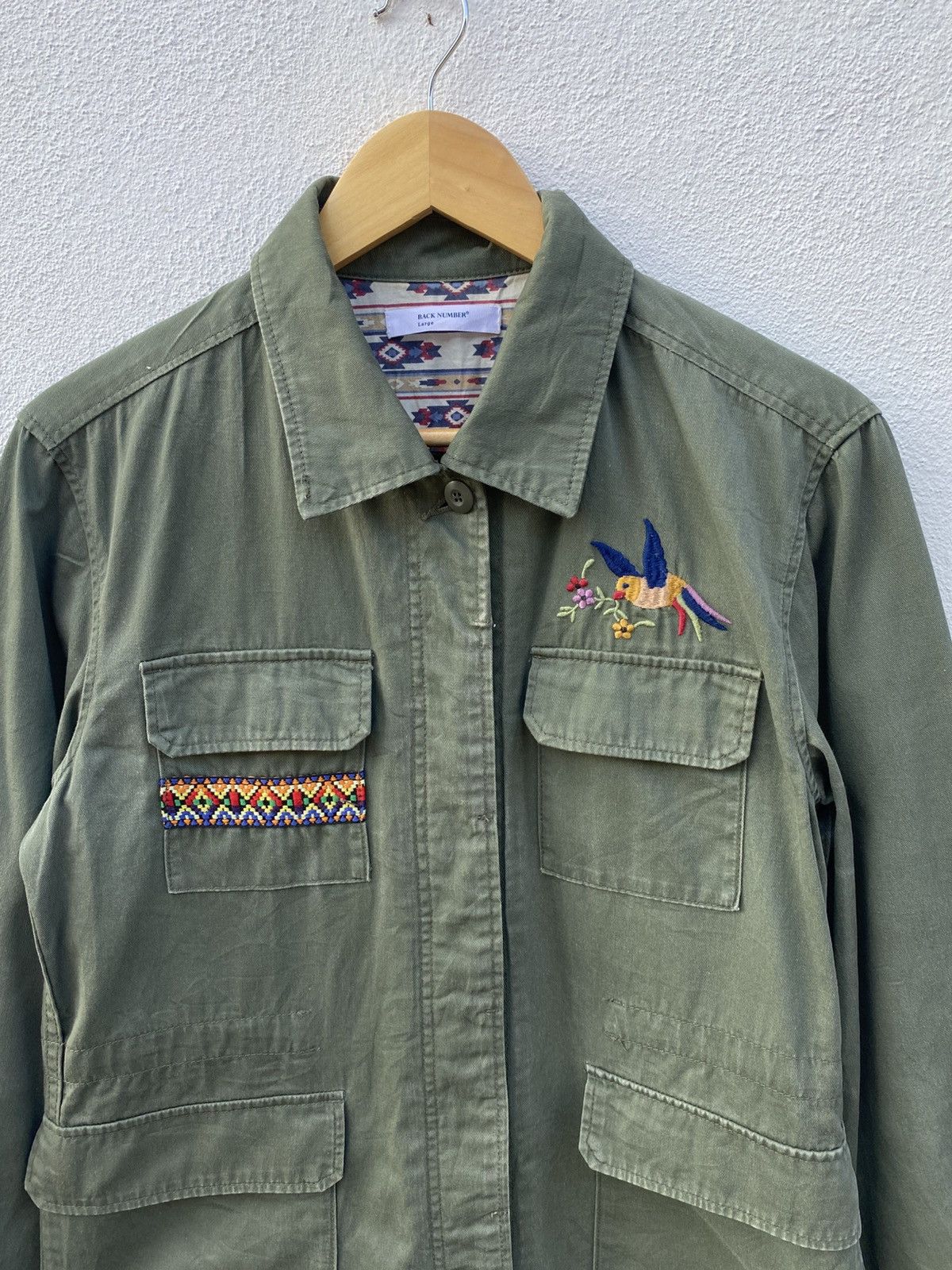 Other Back number army / military embroidery uniform jacket Size US L / EU 52-54 / 3 - 7 Thumbnail