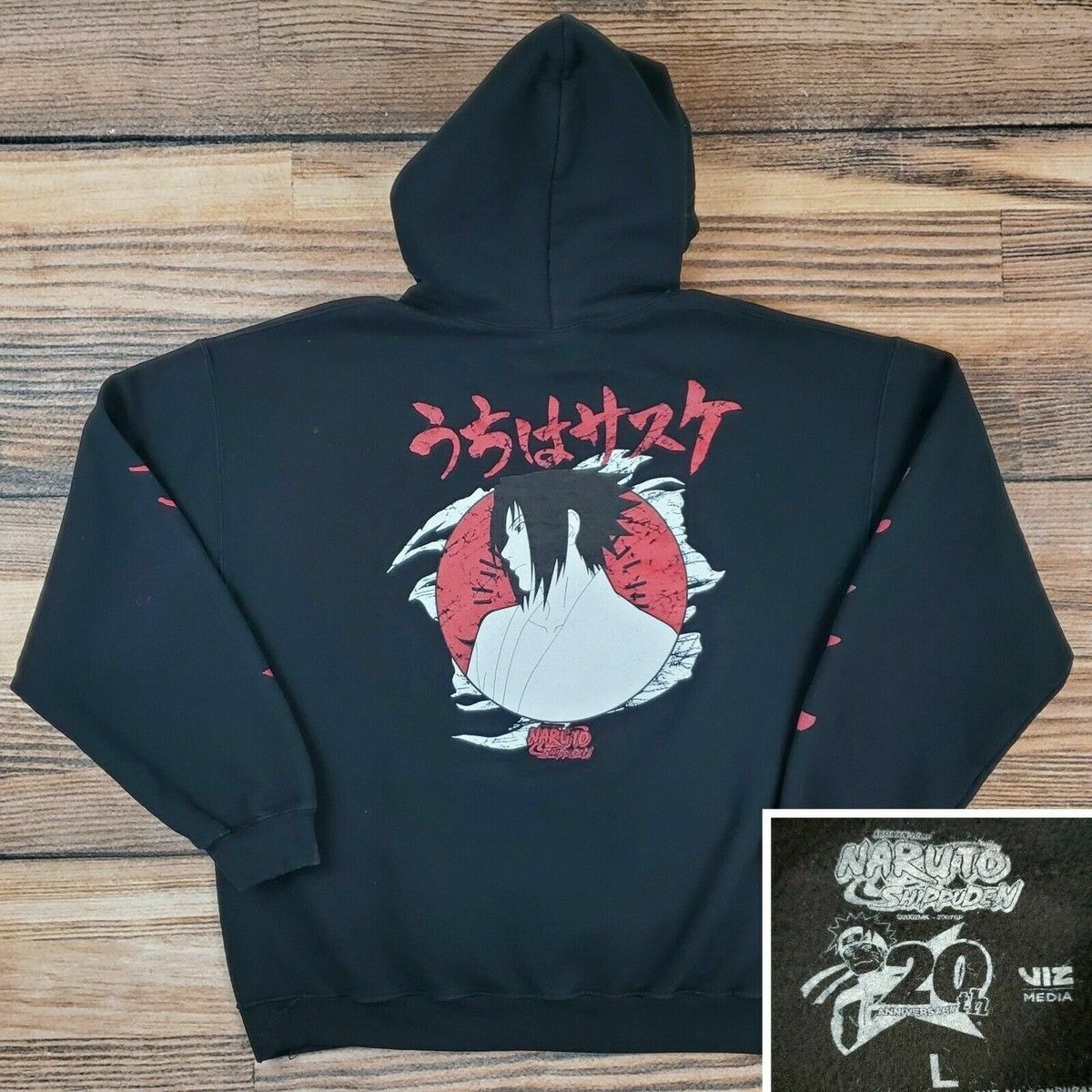 Nanushka Naruto Shippuden Sasuke Sharingan 20th Anniversary Hoodie Size US M / EU 48-50 / 2 - 1 Thumbnail