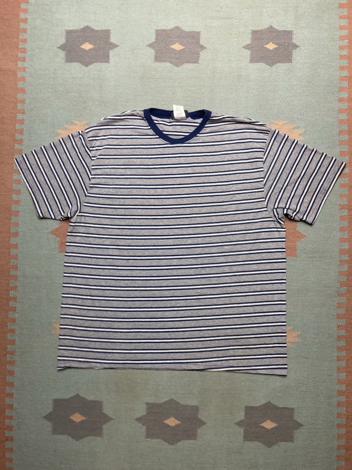 Vintage Vintage Faded glory striped t shirt surf skate soft worn XL Size US XL / EU 56 / 4 - 1 Thumbnail