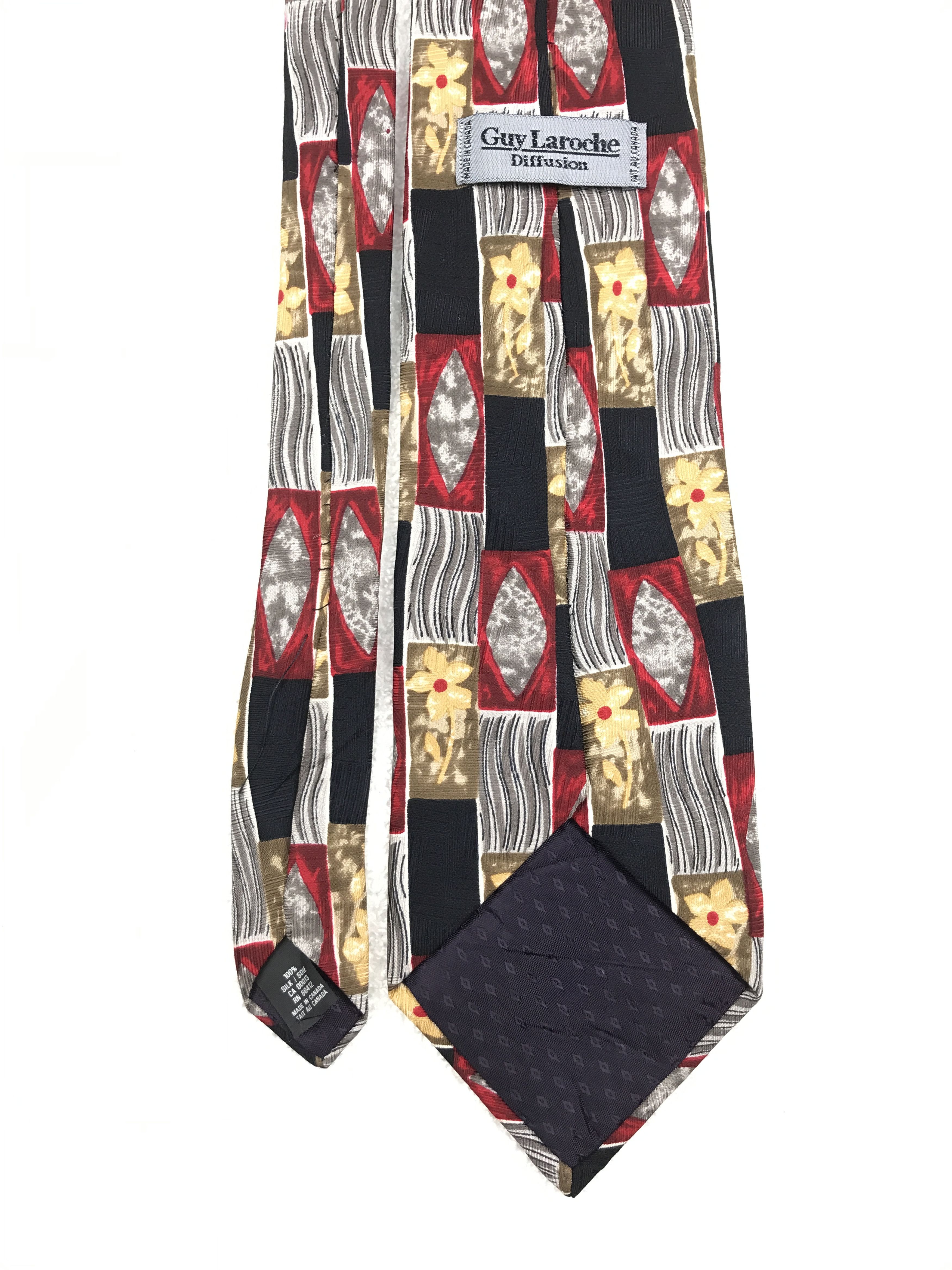 Designer × Guy Laroche × Vintage Vintage Guy Laroche Silk Necktie Size ONE SIZE - 4 Thumbnail