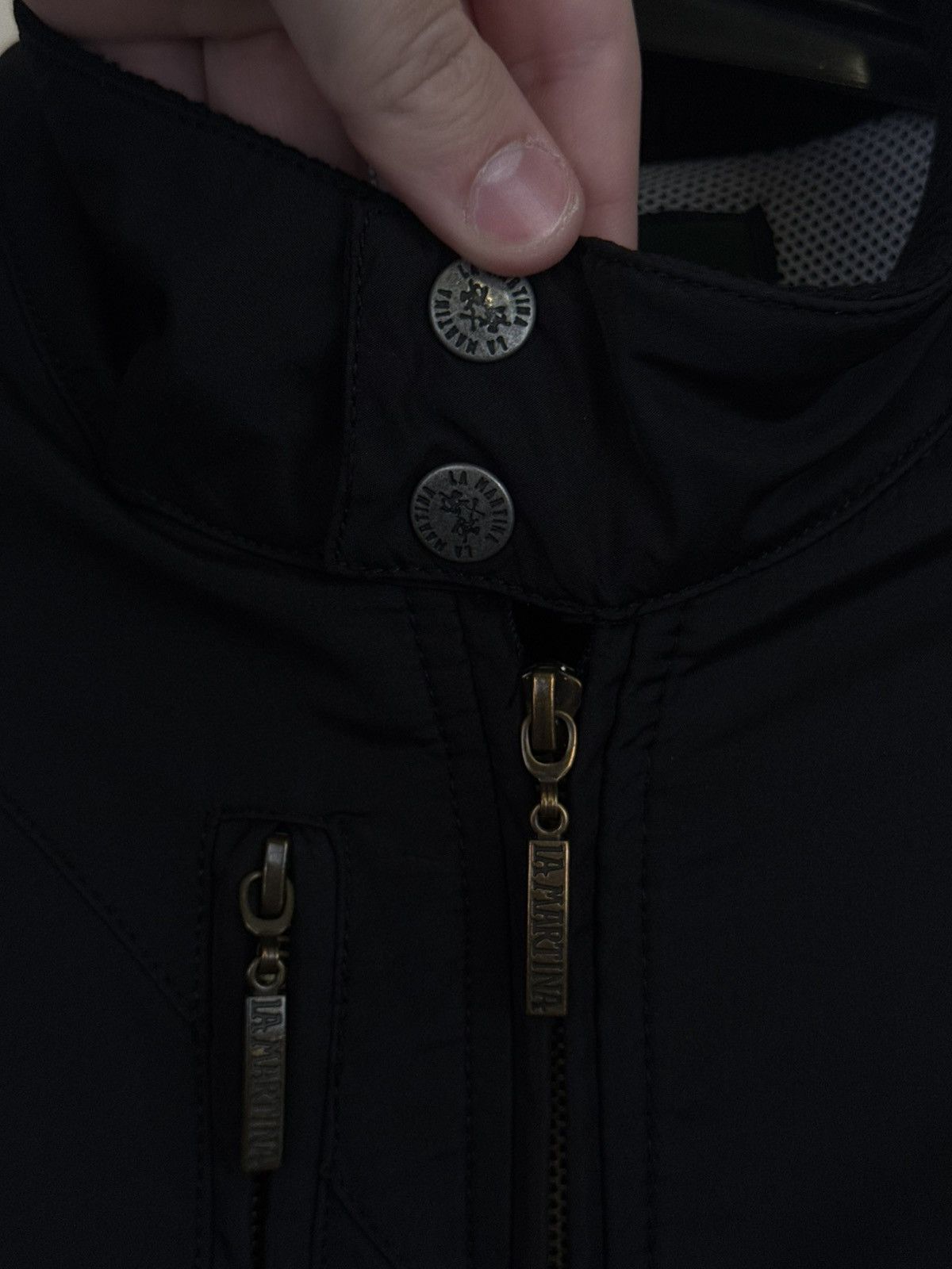La Martina La Martina Nylon Jacket Bomber XL Black Luxury Zip Casual Size US XL / EU 56 / 4 - 7 Thumbnail