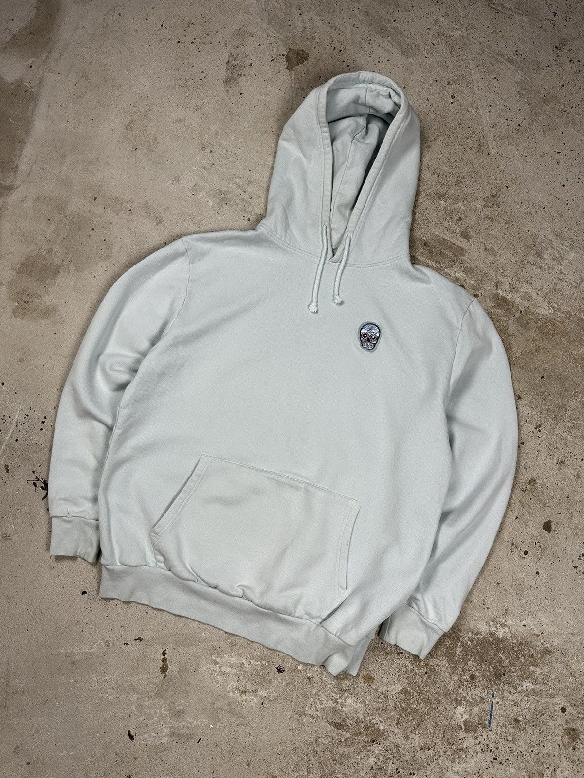 Suspicious Antwerp Suspicious Antwerp Baby Blue Skull Logo Hoodie Sweatshirt Size US L / EU 52-54 / 3 - 1 Thumbnail