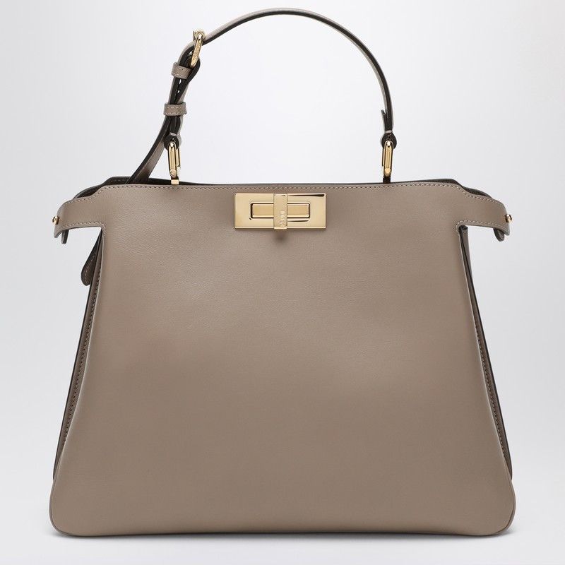Fendi Fendi Peekaboo Soft Medium Bag Taupe Size ONE SIZE - 1 Thumbnail