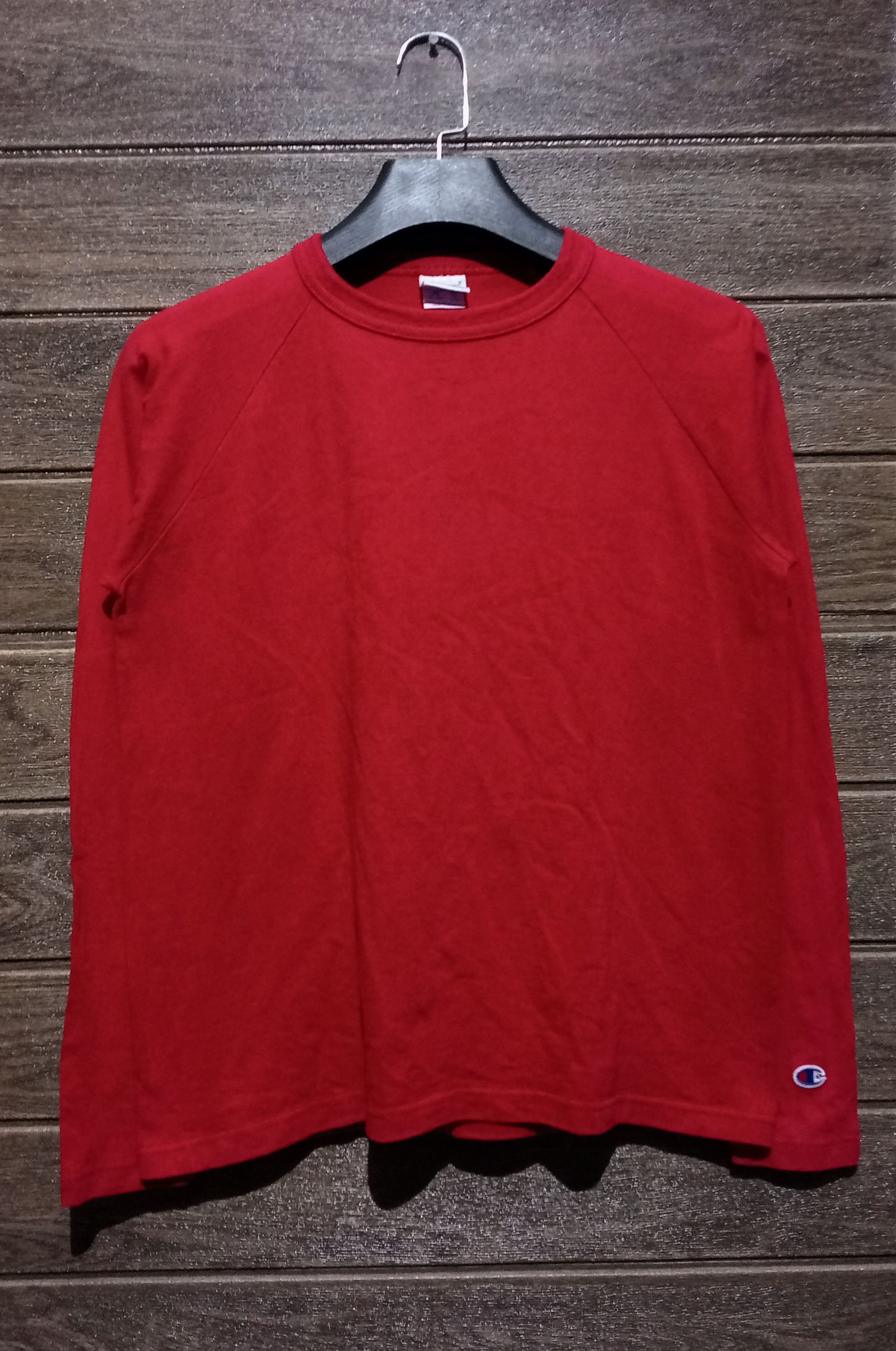 Champion VTG '90s Champion T1011 Made in USA Long Sleeve Plain Tshirt Size US M / EU 48-50 / 2 - 1 Thumbnail