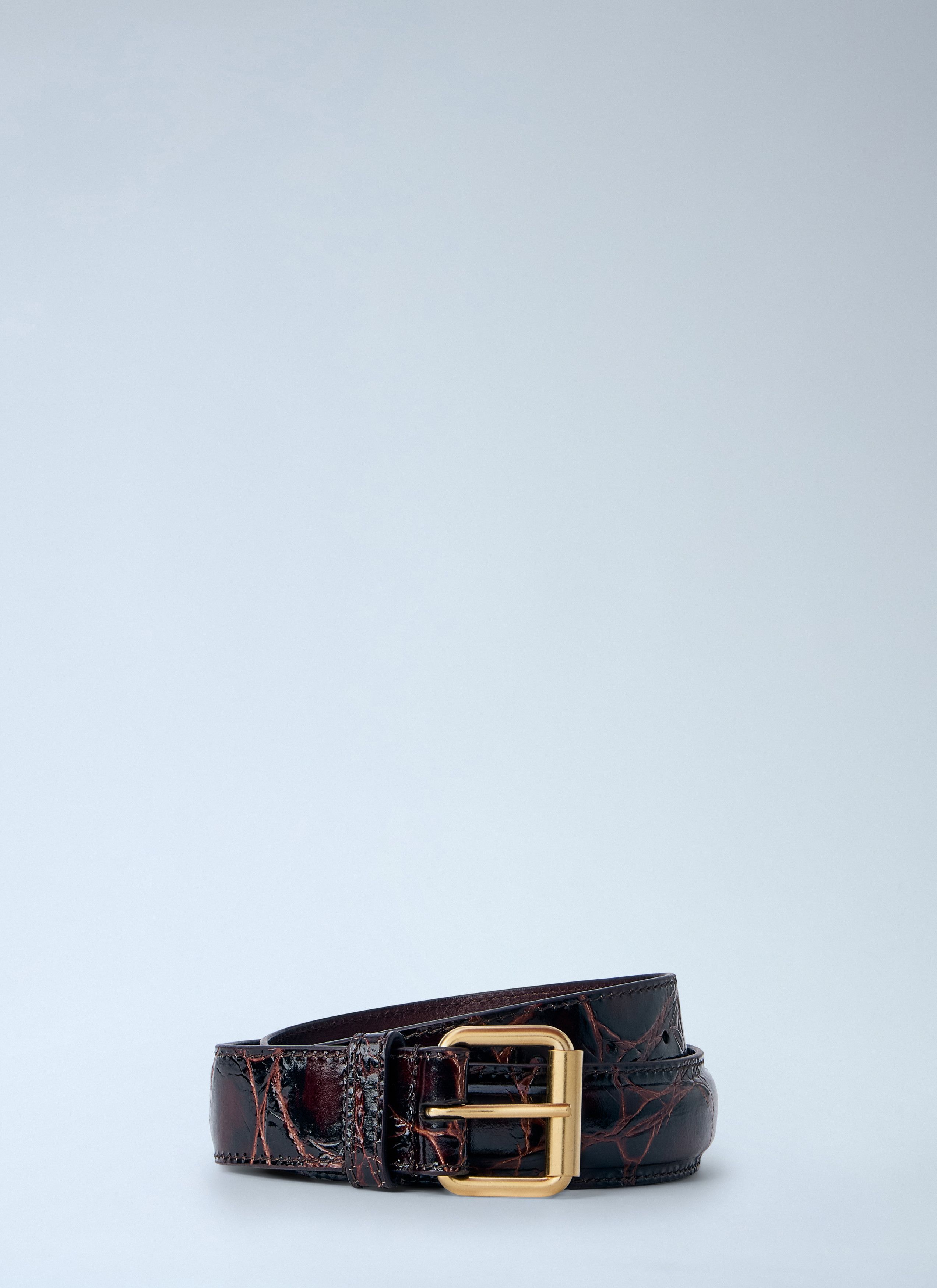 Dries Van Noten Embossed Leather Belt Size ONE SIZE - 1 Thumbnail