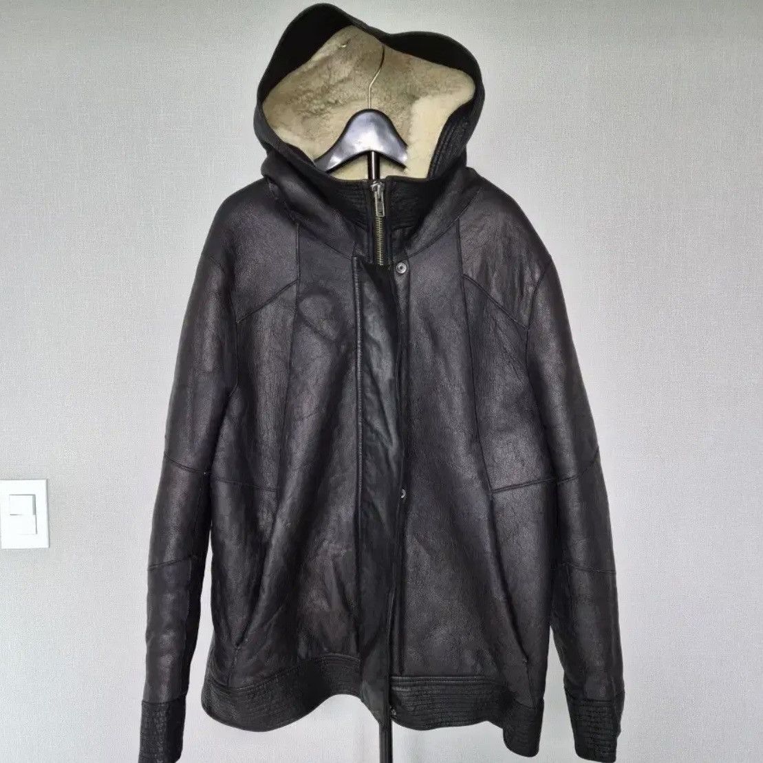 Helmut Lang Helmut Lang Lambskin Sherling Leather Coat Jacket Size US S / EU 44-46 / 1 - 1 Thumbnail