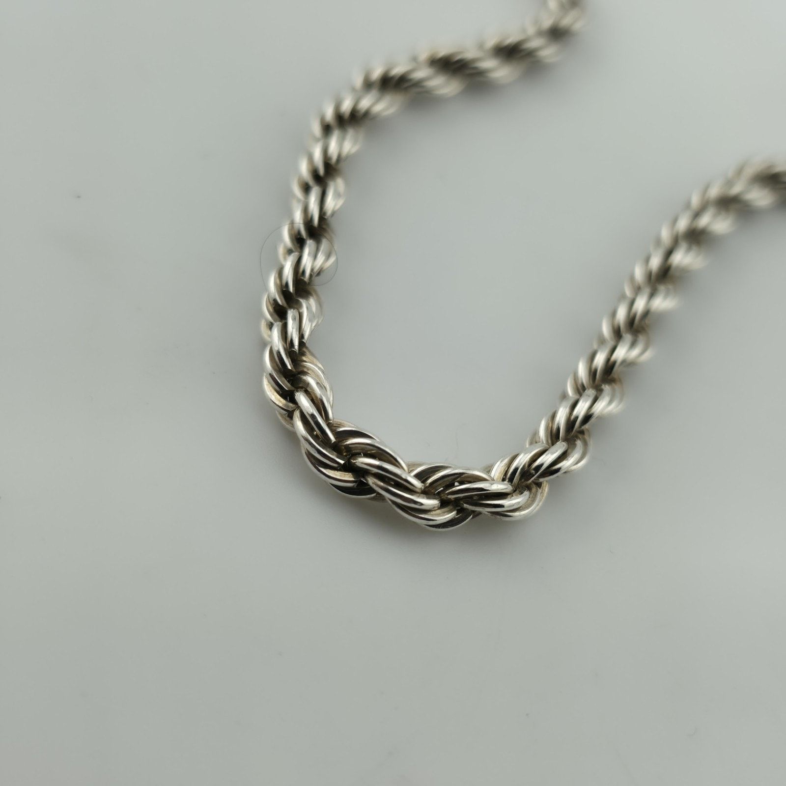 Other Sterling Silver 925 Rope Chain Necklace 24” 47g Heavy Twist Size ONE SIZE - 3 Thumbnail