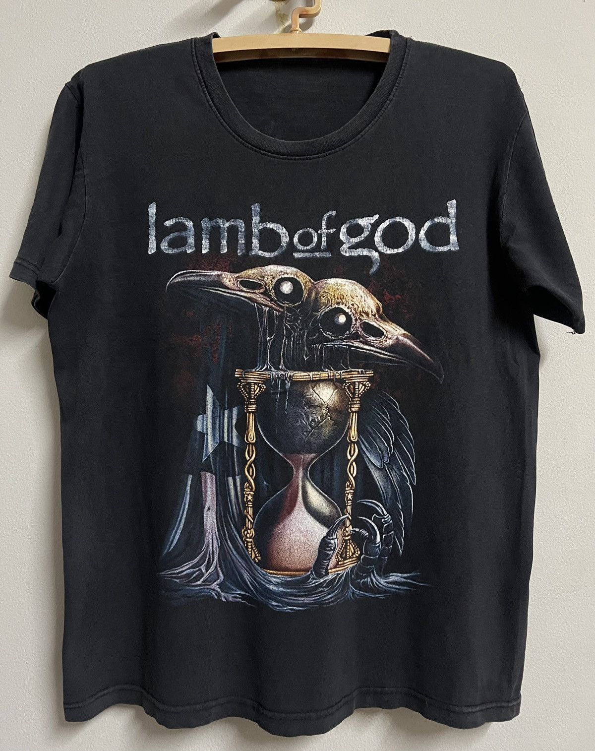 Band Tees Lamb of God Raven Skull Graphic Band Tee Black L Size US L / EU 52-54 / 3 - 2 Thumbnail