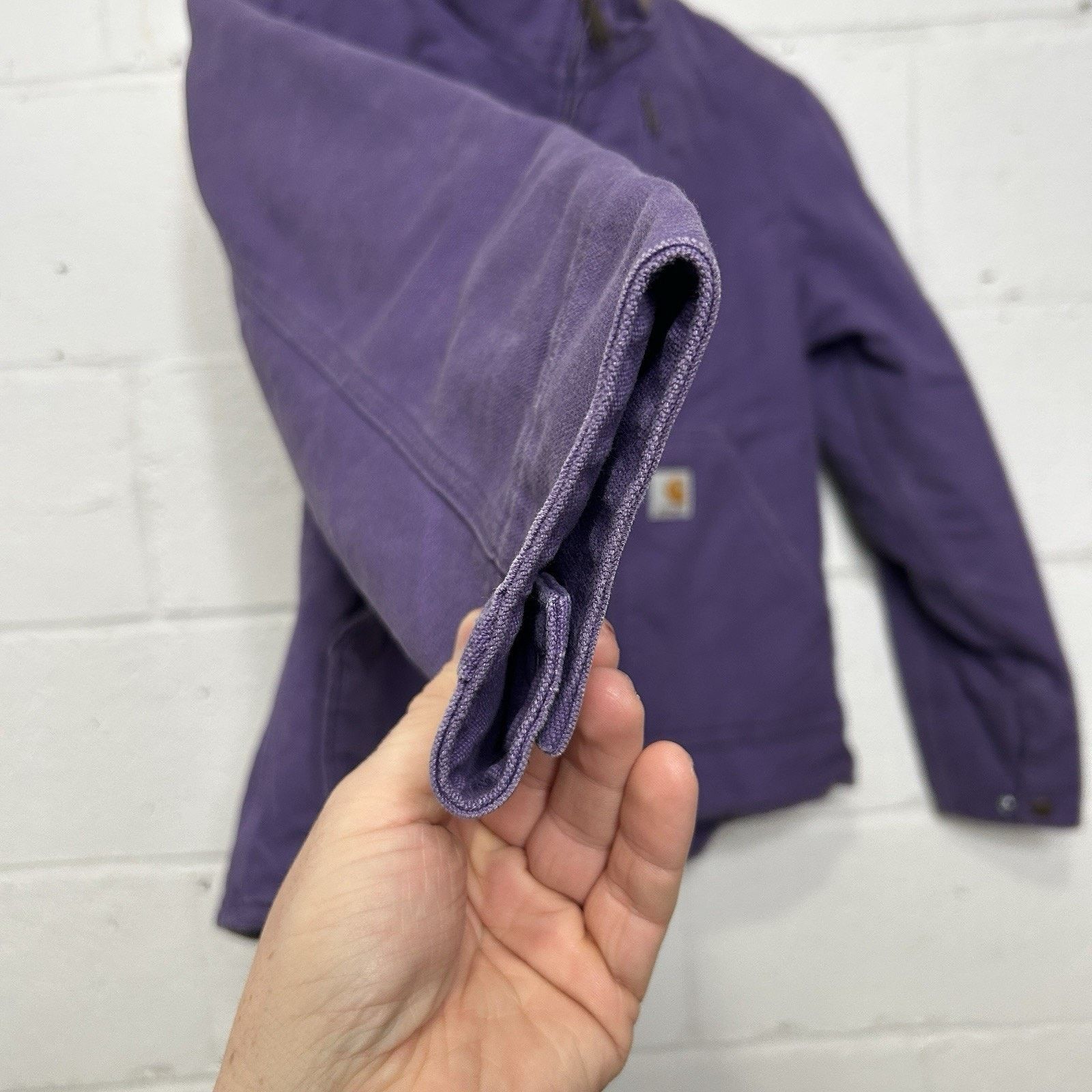 Carhartt Vintage Carhartt Sherpa-Lined Sierra Jacket “Grape” WJ022 Size S / US 4 / IT 40 - 7 Thumbnail