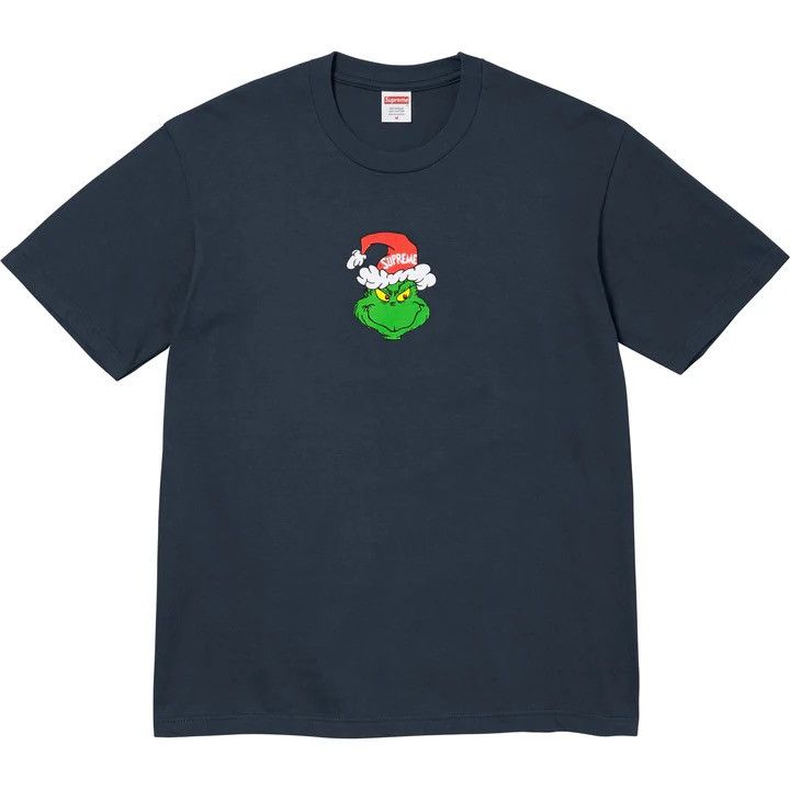 Supreme Supreme Grinch Tee Navy Size US XL / EU 56 / 4 - 1 Thumbnail