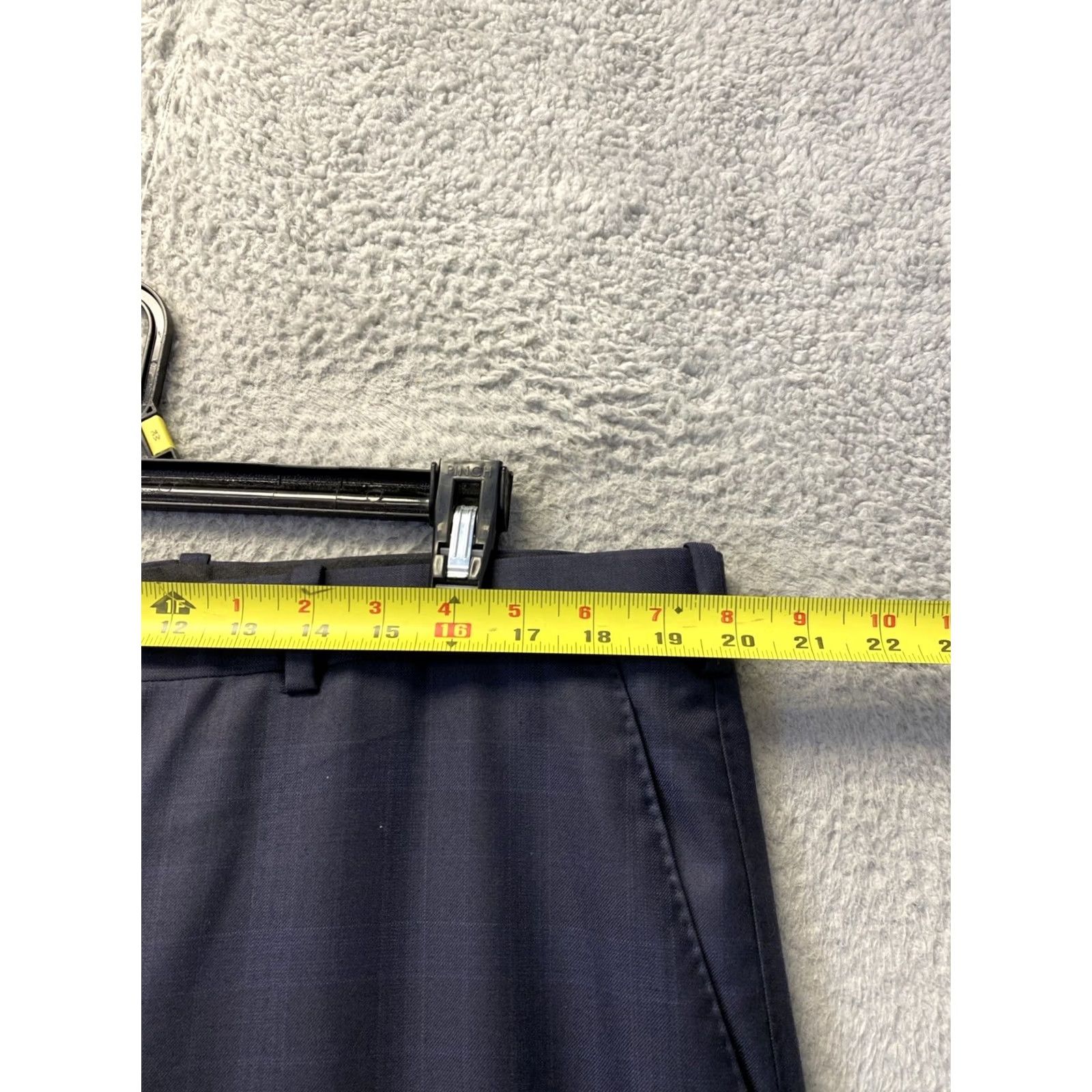 Vintage VINTAGE Royal Classic Men's Dress Pants Navy Pinplaid 40x30 Wool Flat Front 30 Inseam Pants Mens Size US 40 / EU 56 - 3 Thumbnail