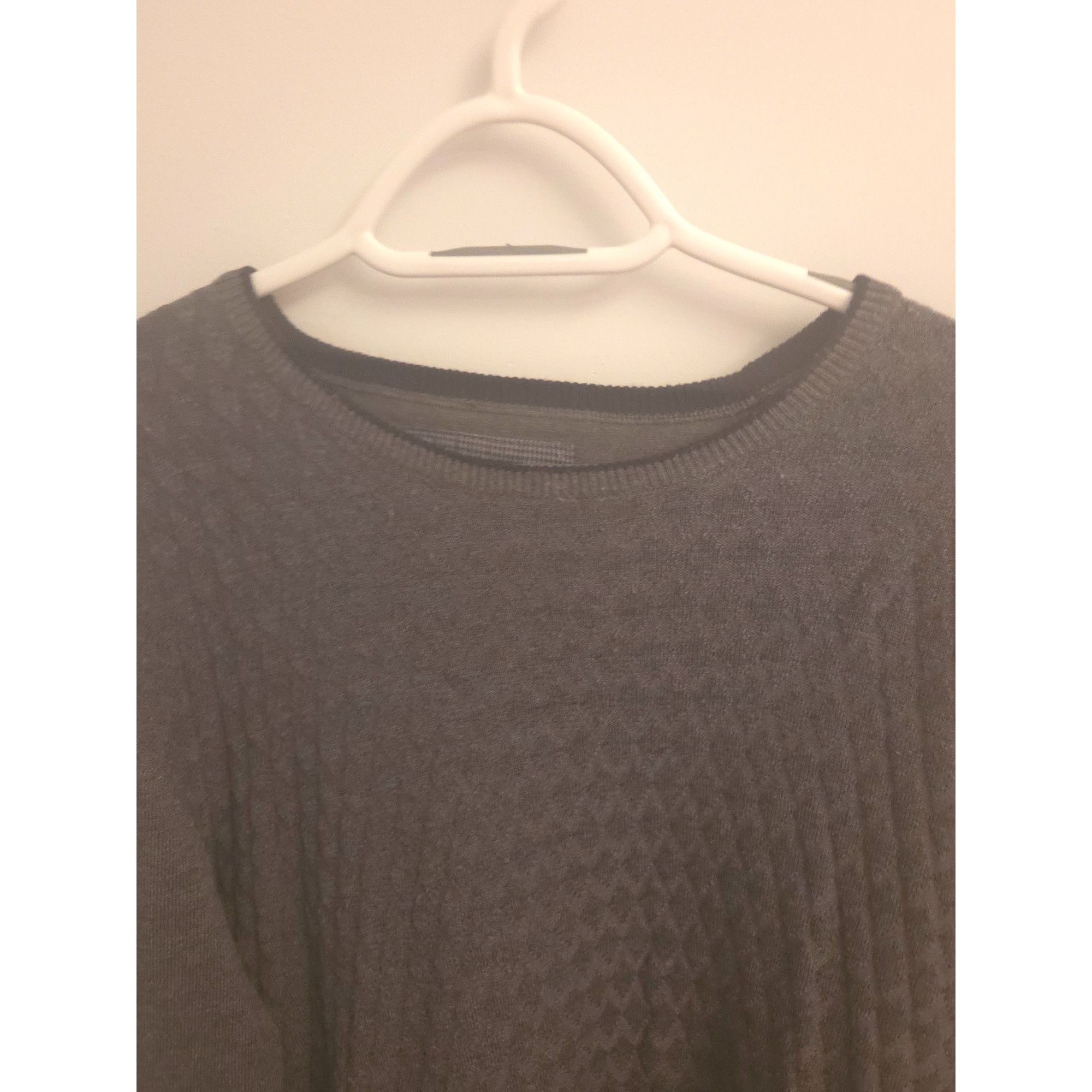 Other Consenso Lightweight Textured Crewneck Sweater Gray XXL Size US L / EU 52-54 / 3 - 4 Thumbnail