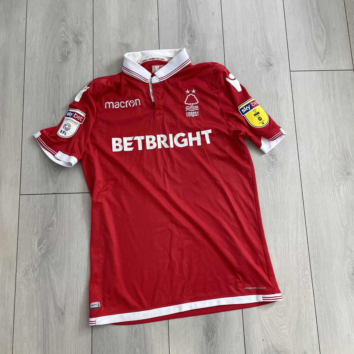 Other Macron Forest BETBRIGHT skybet Jersey shirt tee Size US L / EU 52-54 / 3 - 1 Thumbnail