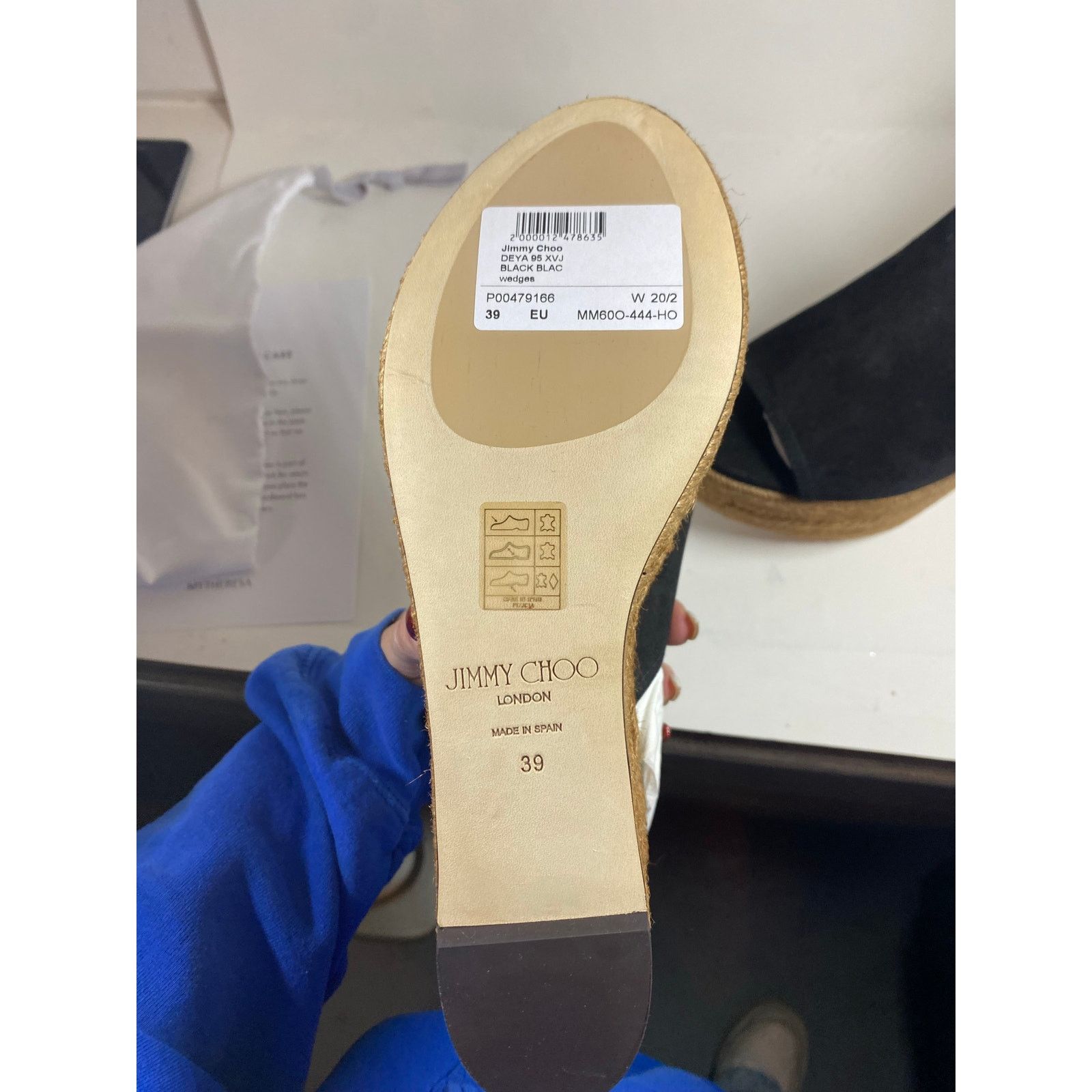 Jimmy Choo Jimmy Choo Deya 95 Suede Espadrille Wedges W8.5 Size US 8.5 / IT 38.5 - 9 Thumbnail