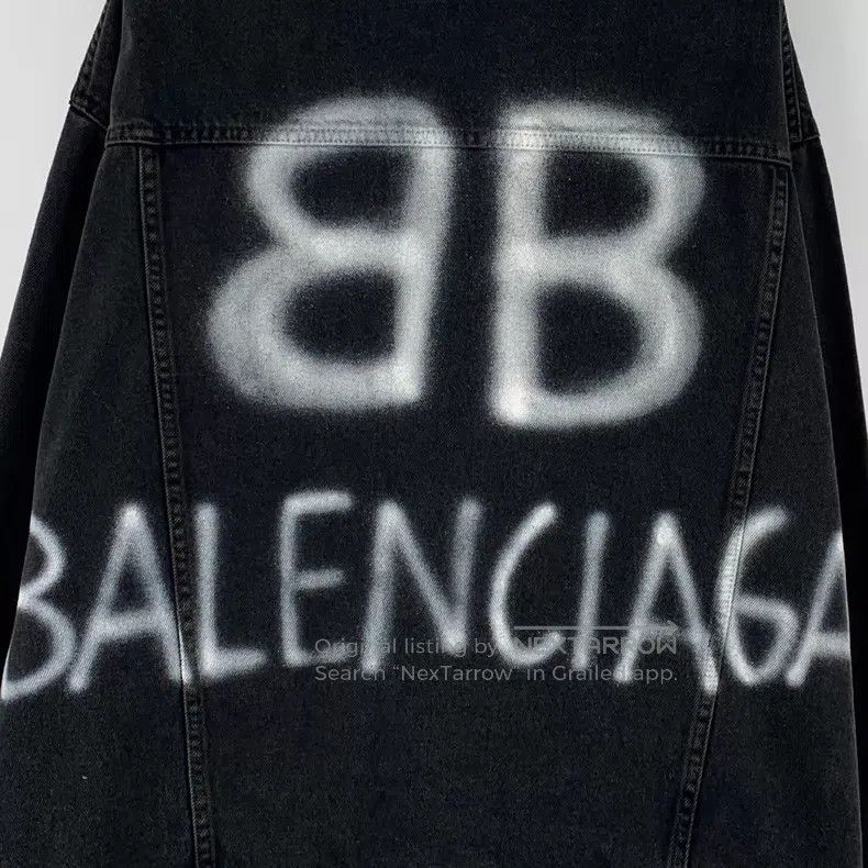 Balenciaga Balenciaga Black back letter graffiti print cotton collar Size US XS / EU 42 / 0 - 5 Thumbnail
