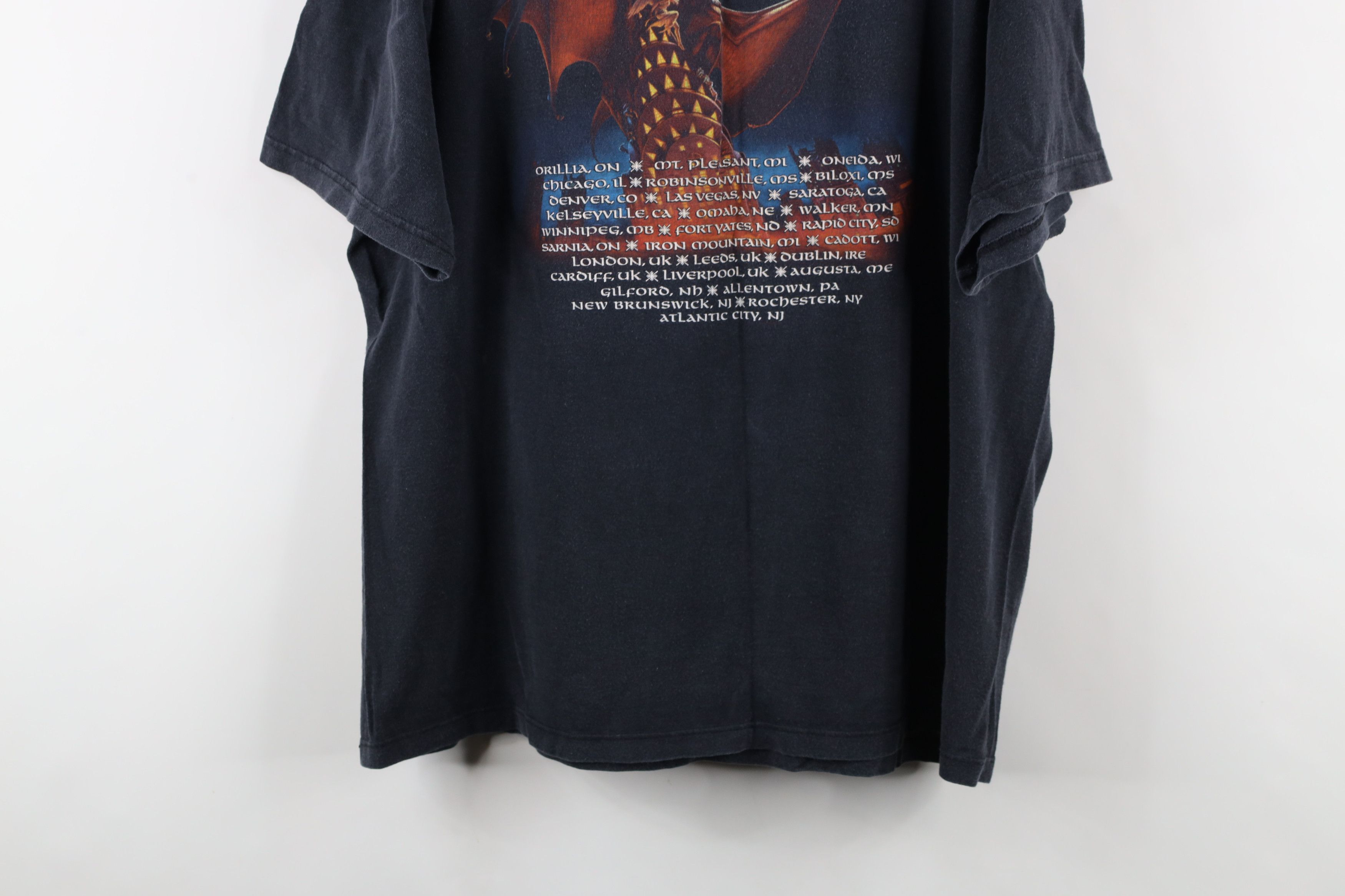Vintage Vintage 2002 Tour Meat Loaf Band Short Sleeve T-Shirt Black Size US XXL / EU 58 / 5 - 13 Thumbnail