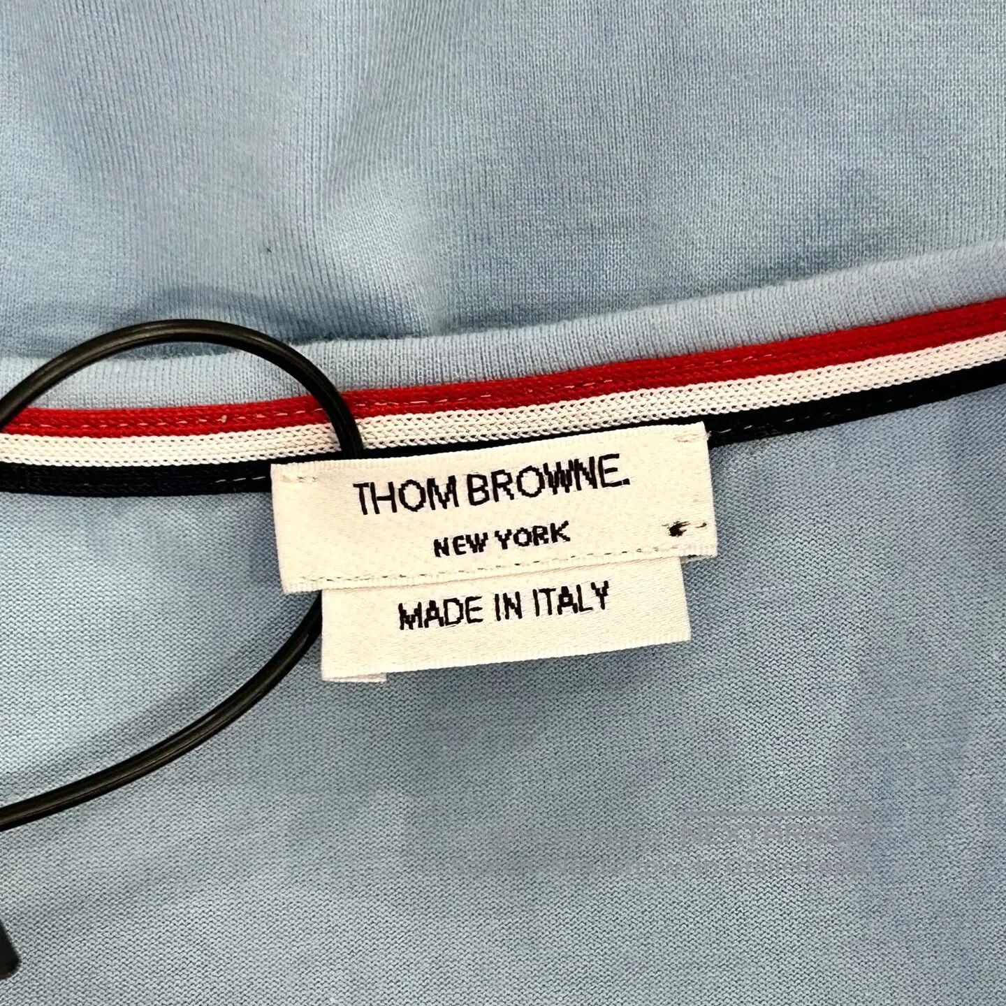 Thom Browne Thom Browne Striped pocket, round-neck, short-sleeved T-sh Size US L / EU 52-54 / 3 - 3 Thumbnail