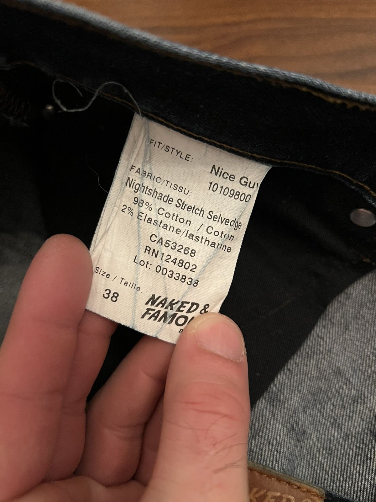 Naked & Famous Naked & Famous OTR Nightshade Stretch Selvedge Jeans Size US 38 / EU 54 - 11 Thumbnail
