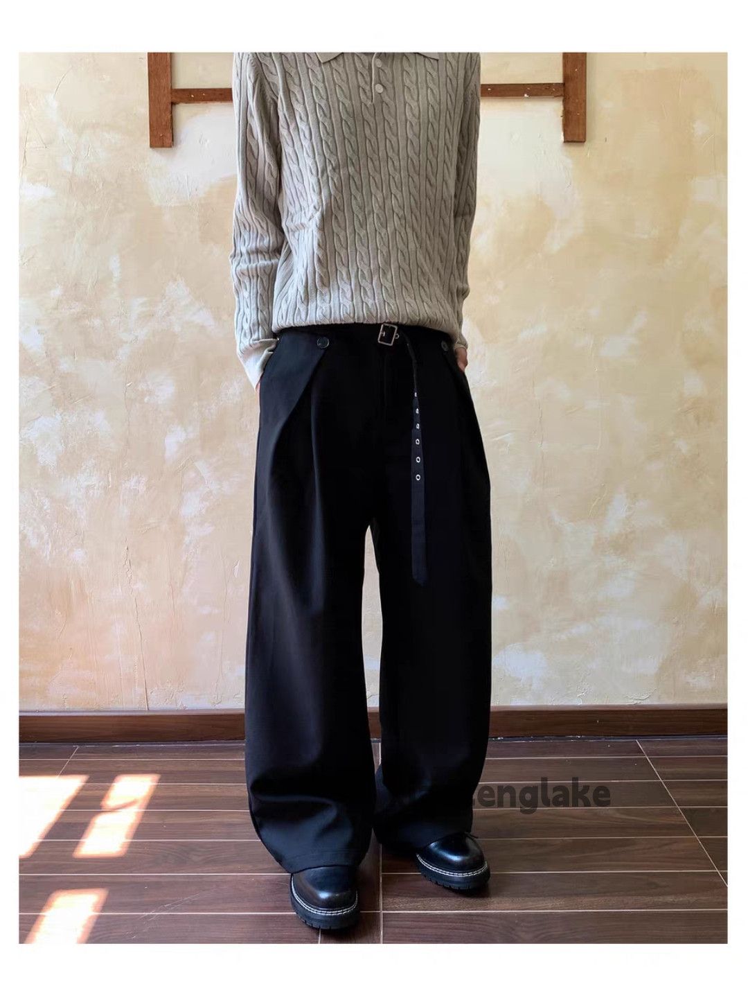 Vintage ltx utility loose baggy wide Leg flared yuppie pants Size US 32 / EU 48 - 5 Thumbnail