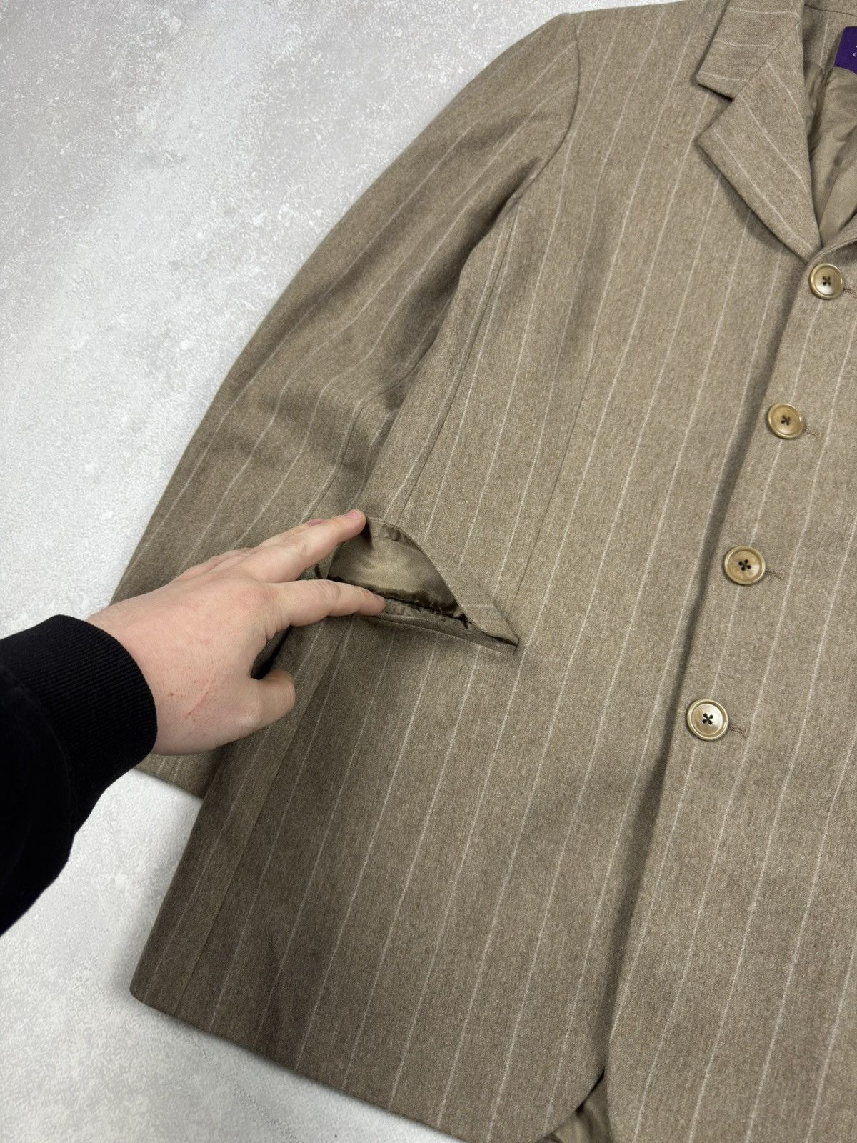 Ralph Lauren Purple Label Polo Ralph Lauren Purple Label Collection Wool Blazer USA Size L / US 10 / IT 46 - 4 Thumbnail