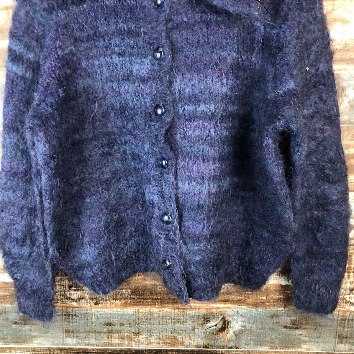 Vintage D Japan vintage mohair shaggy Cardigan knitwear #A2053 Size US S / EU 44-46 / 1 - 6 Thumbnail