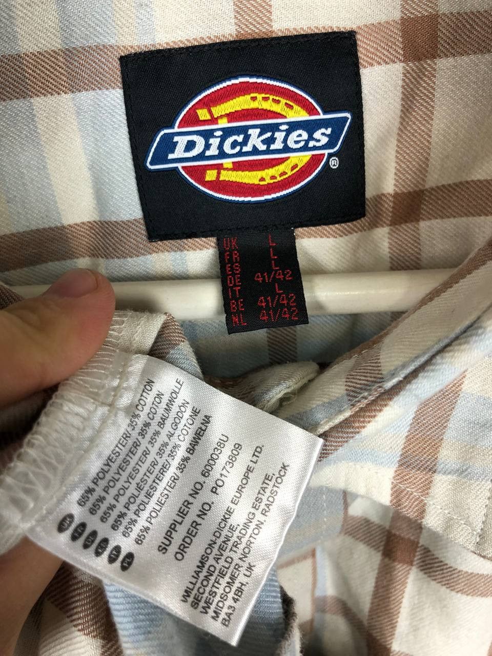 Dickies Dickies Check Shirt size L Size US L / EU 52-54 / 3 - 8 Thumbnail