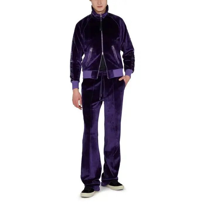 Tom Ford o1w1db10226 JAL011 Velvet Sweatpants & Joggers in Purple Size US 32 / EU 48 - 3 Thumbnail